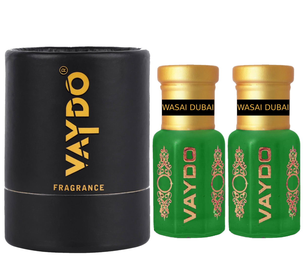vaydo Perfume Oil Alcohol-free Wasai Dubai Attar 6+6ML for Unisex Pure Natural Fragrance Floral Attar