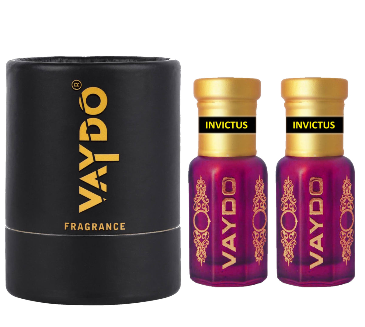 vaydo Perfume Oil Alcohol-free Invictus Attar 6+6ML for Unisex Pure Natural Fragrance Floral Attar