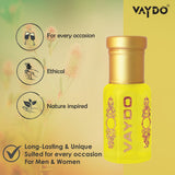 vaydo DOVE Perfume Oil Alcohol-free Attar 6ML for Unisex Pure Nutural Fragrance Floral Attar