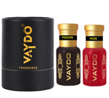vaydo Perfume Oil Alcohol-free Attar 6+6ML for Unisex Pure Natural Fragrance Floral Attar