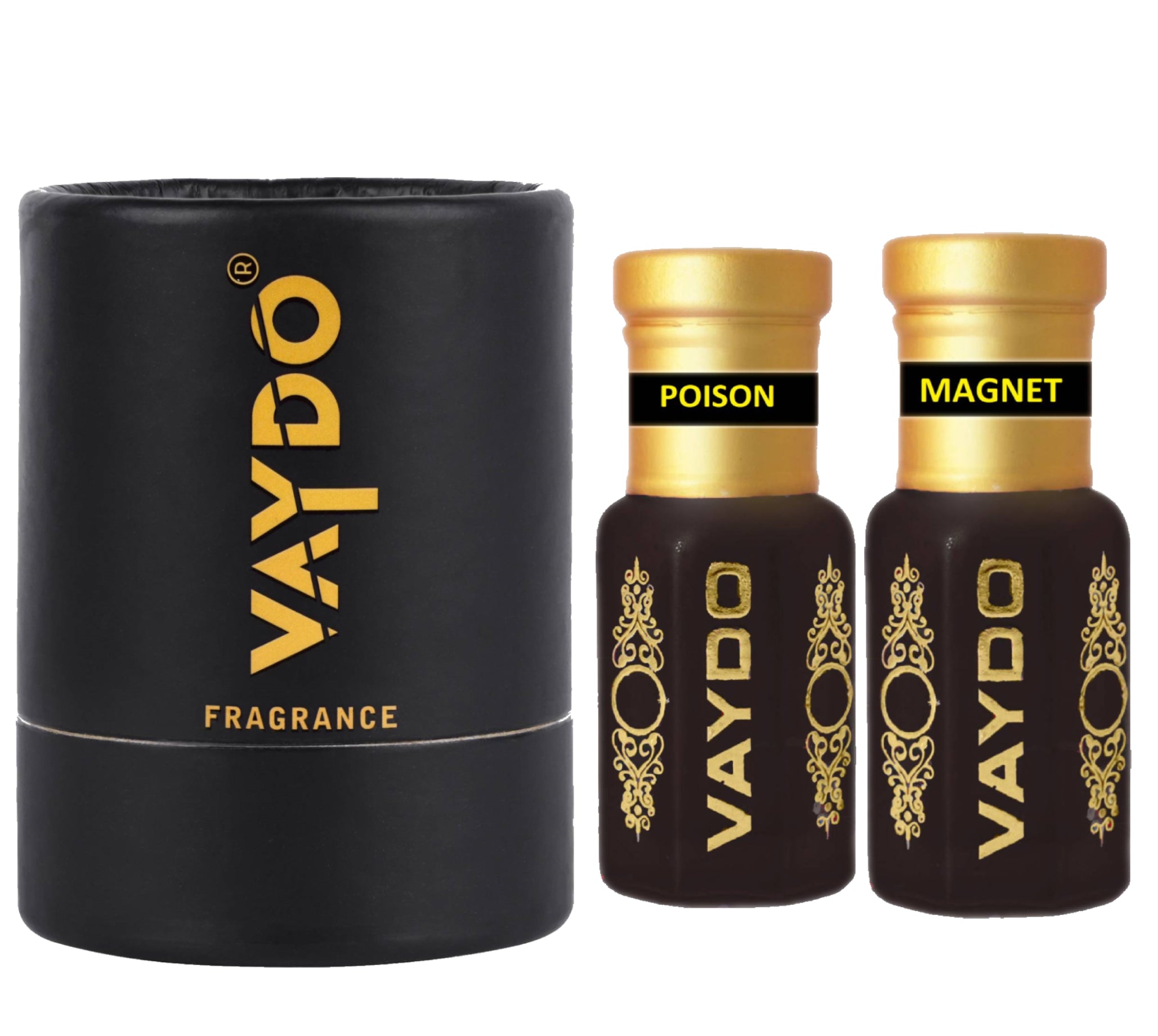 vaydo Perfume Oil Alcohol-free Attar 6+6ML for Unisex Pure Natural Fragrance Floral Attar