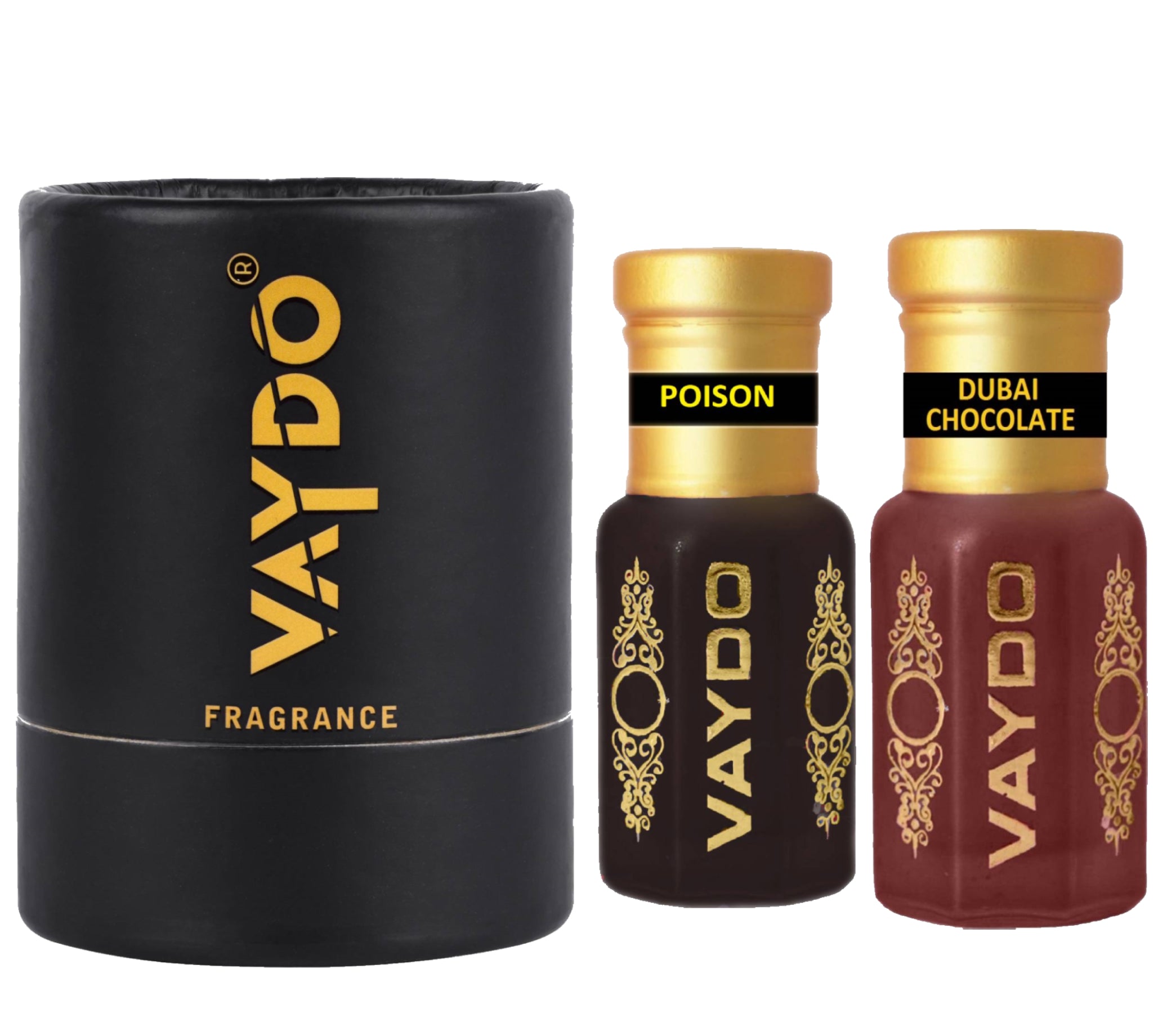 vaydo Perfume Oil Alcohol-free Attar 6+6ML for Unisex Pure Natural Fragrance Floral Attar