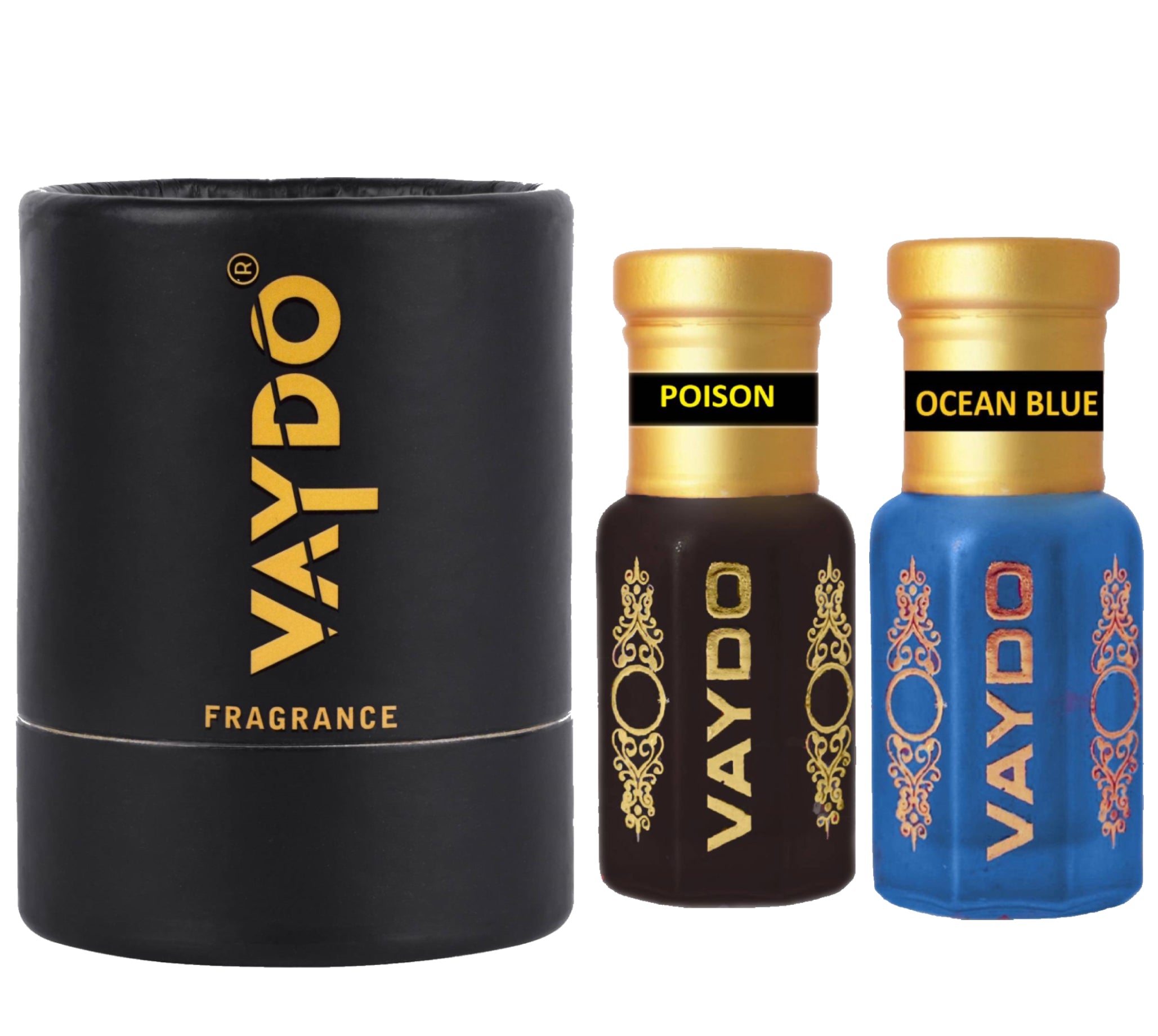vaydo Perfume Oil Alcohol-free Attar 6+6ML for Unisex Pure Natural Fragrance Floral Attar