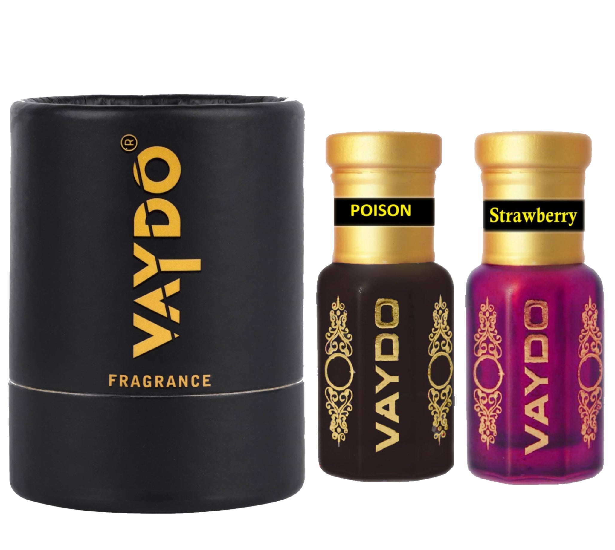 vaydo Perfume Oil Alcohol-free Attar 6+6ML for Unisex Pure Natural Fragrance Floral Attar