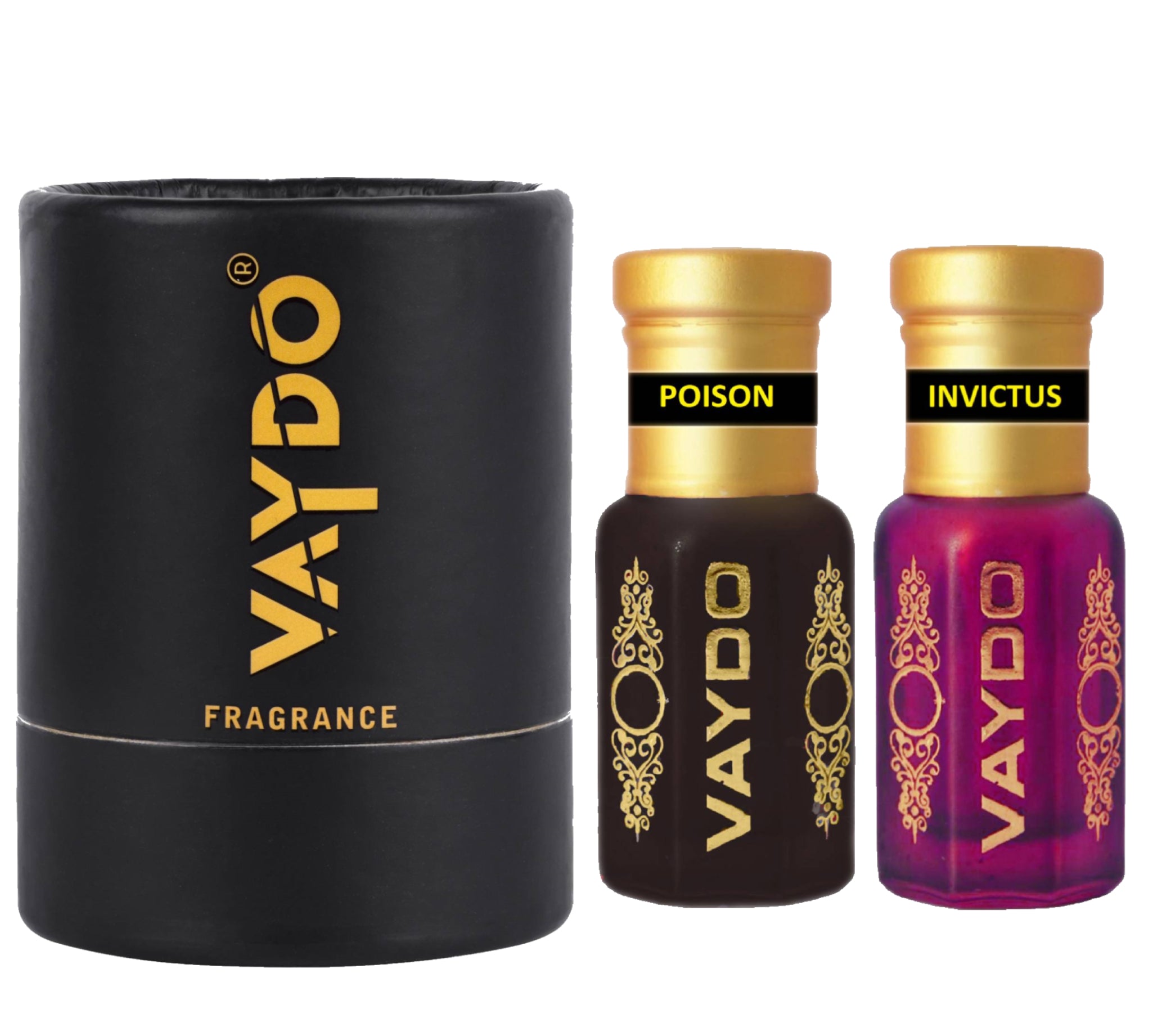 vaydo Perfume Oil Alcohol-free Attar 6+6ML for Unisex Pure Natural Fragrance Floral Attar