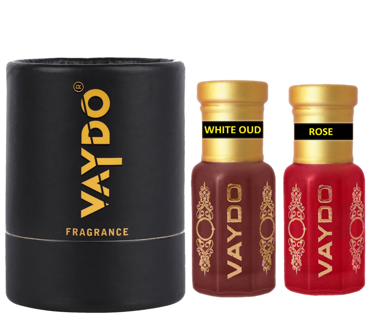 vaydo Perfume Oil Alcohol-free Attar 6+6ML for Unisex Pure Natural Fragrance Floral Attar