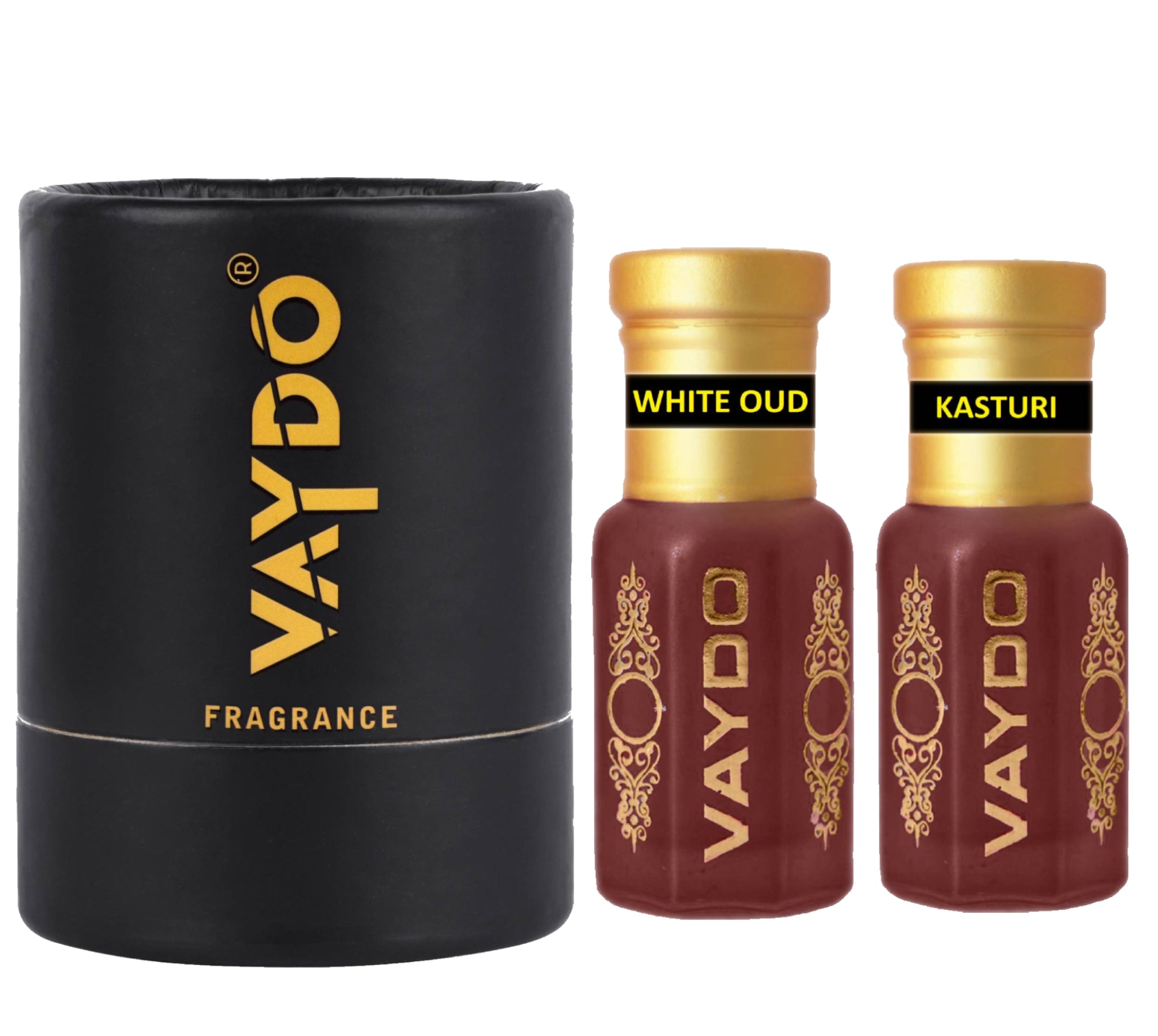 vaydo Perfume Oil Alcohol-free Attar 6+6ML for Unisex Pure Natural Fragrance Floral Attar