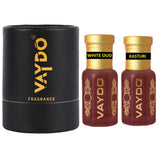 vaydo Perfume Oil Alcohol-free Attar 6+6ML for Unisex Pure Natural Fragrance Floral Attar