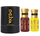 vaydo Perfume Oil Alcohol-free Attar 6+6ML for Unisex Pure Natural Fragrance Floral Attar