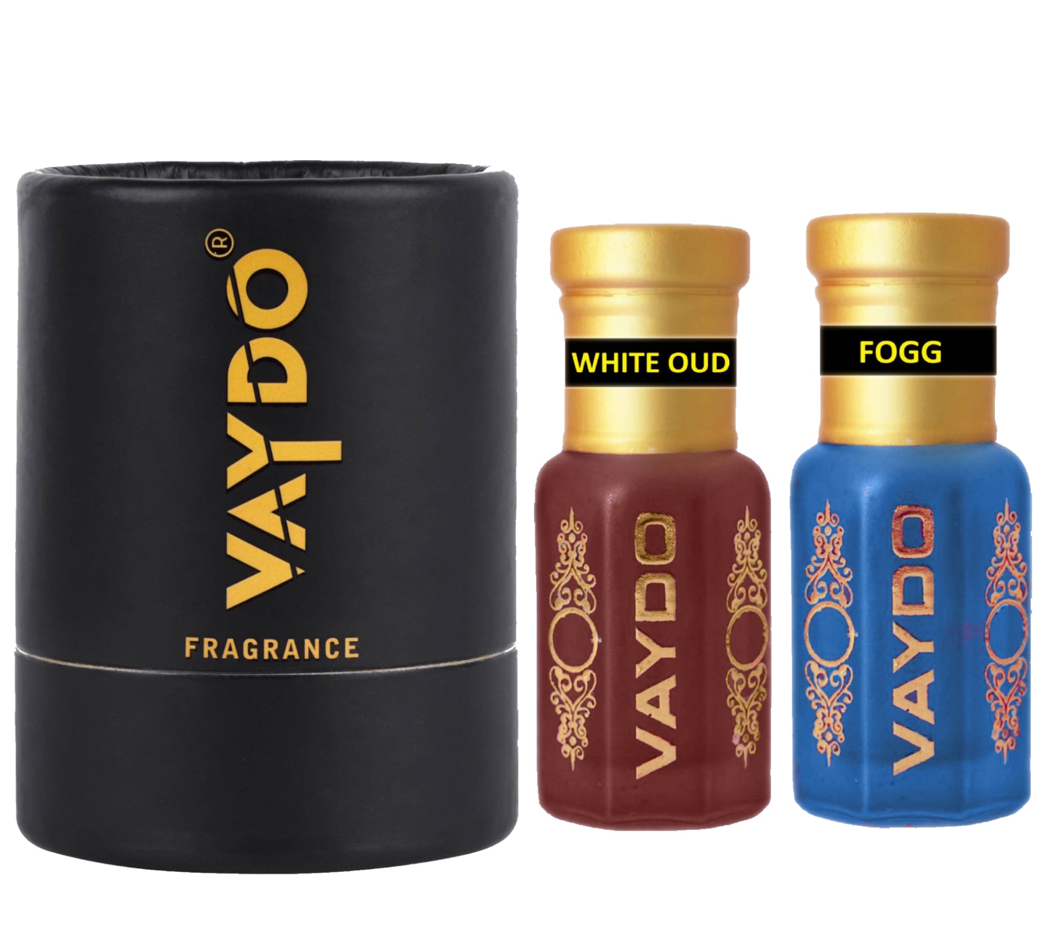vaydo Perfume Oil Alcohol-free Attar 6+6ML for Unisex Pure Natural Fragrance Floral Attar