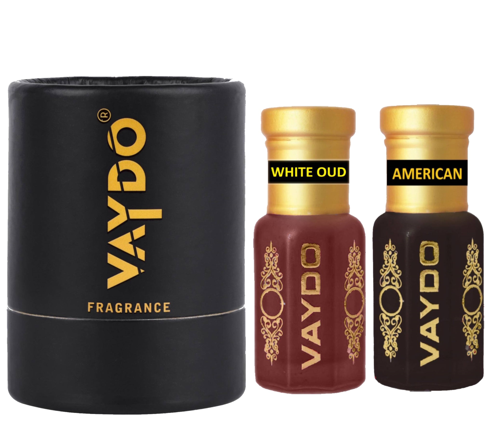 vaydo Perfume Oil Alcohol-free Attar 6+6ML for Unisex Pure Natural Fragrance Floral Attar