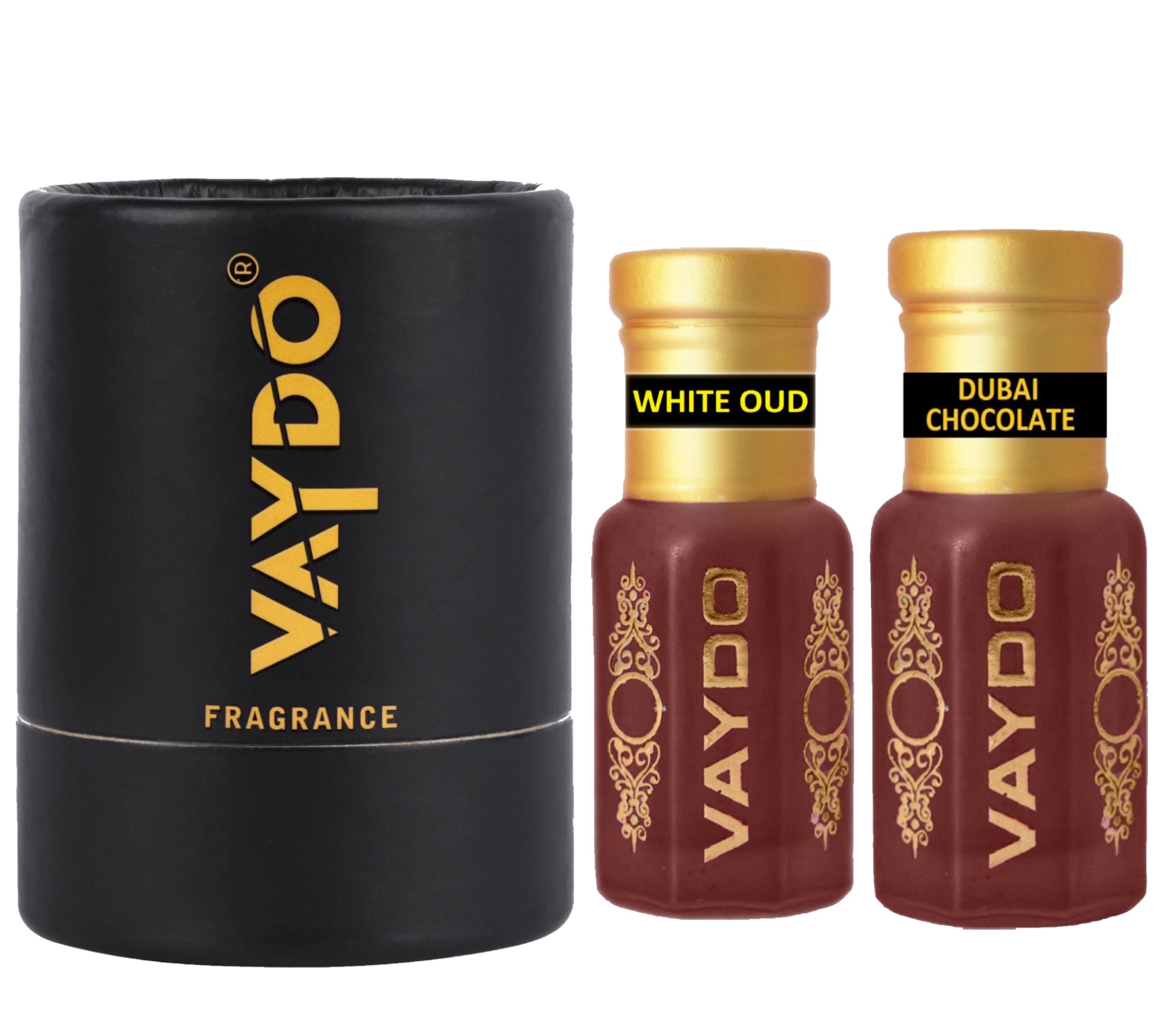 vaydo Perfume Oil Alcohol-free Attar 6+6ML for Unisex Pure Natural Fragrance Floral Attar