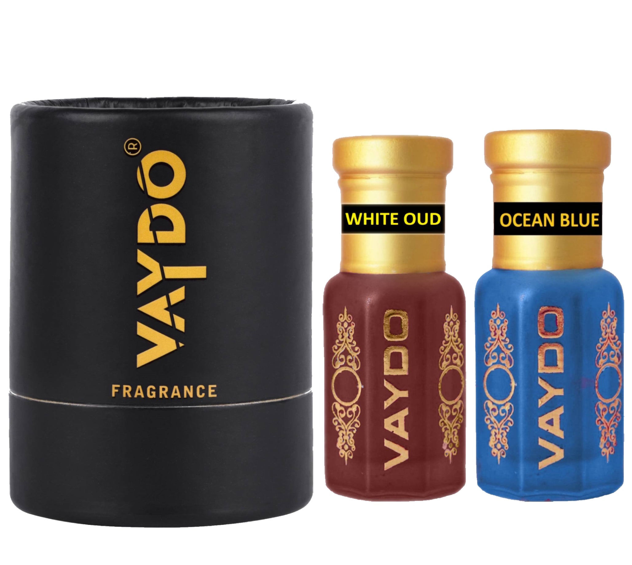vaydo Perfume Oil Alcohol-free Attar 6+6ML for Unisex Pure Natural Fragrance Floral Attar