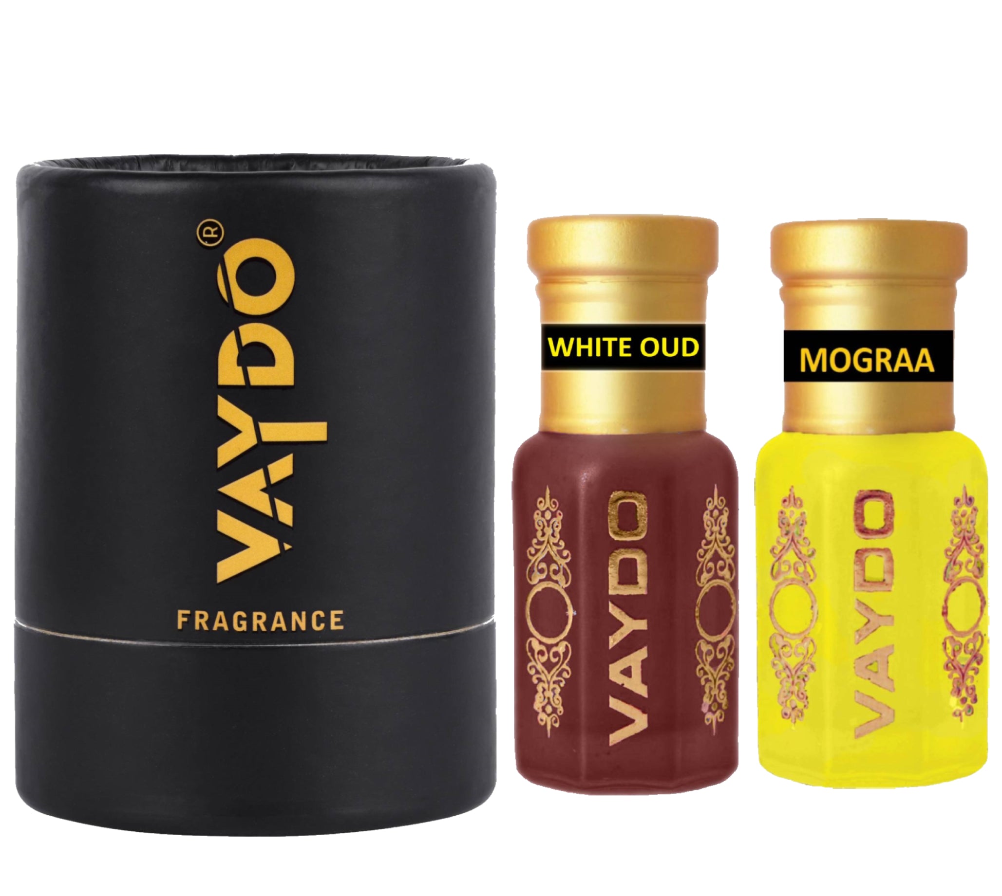 vaydo Perfume Oil Alcohol-free Attar 6+6ML for Unisex Pure Natural Fragrance Floral Attar