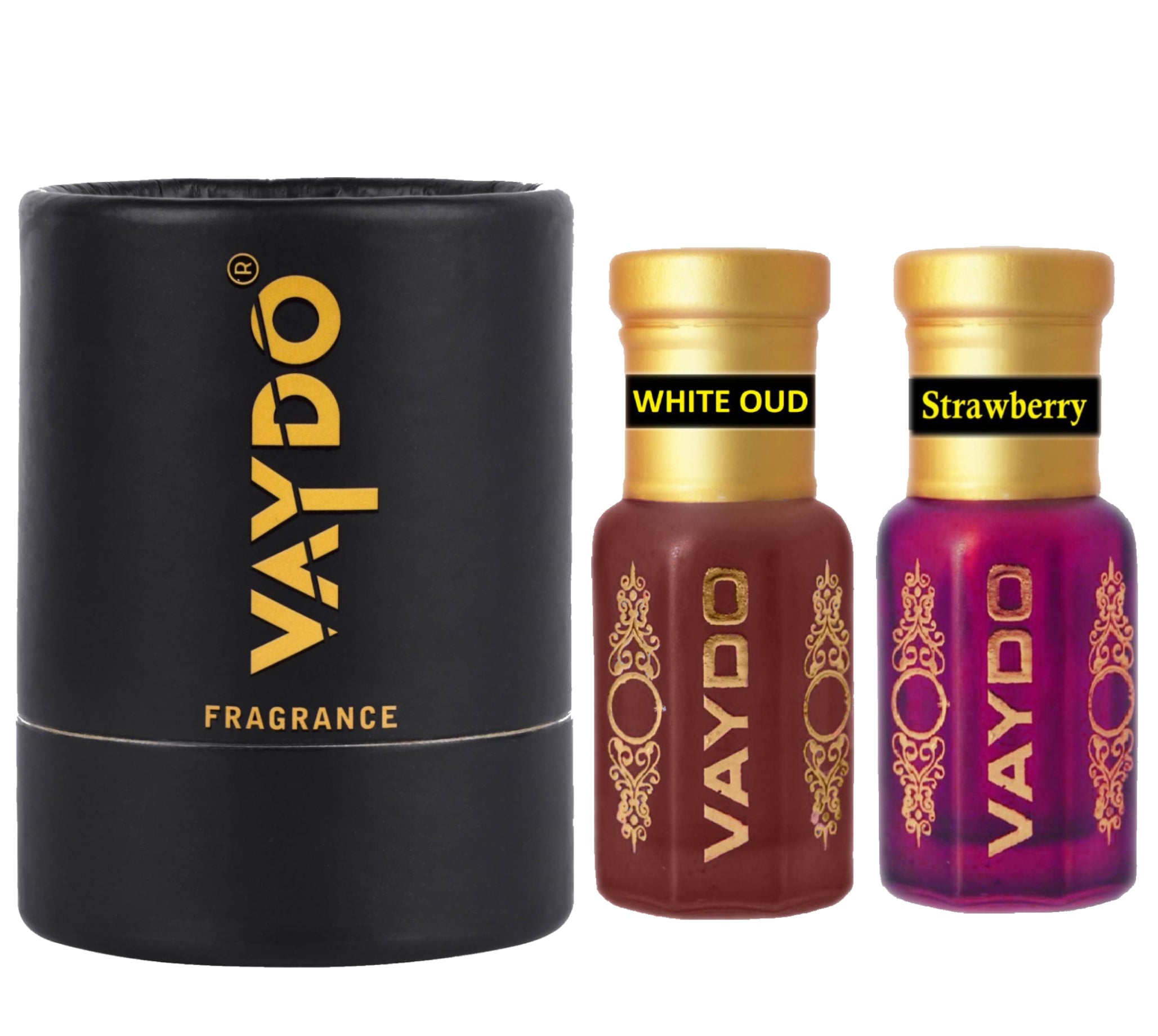 vaydo Perfume Oil Alcohol-free Attar 6+6ML for Unisex Pure Natural Fragrance Floral Attar
