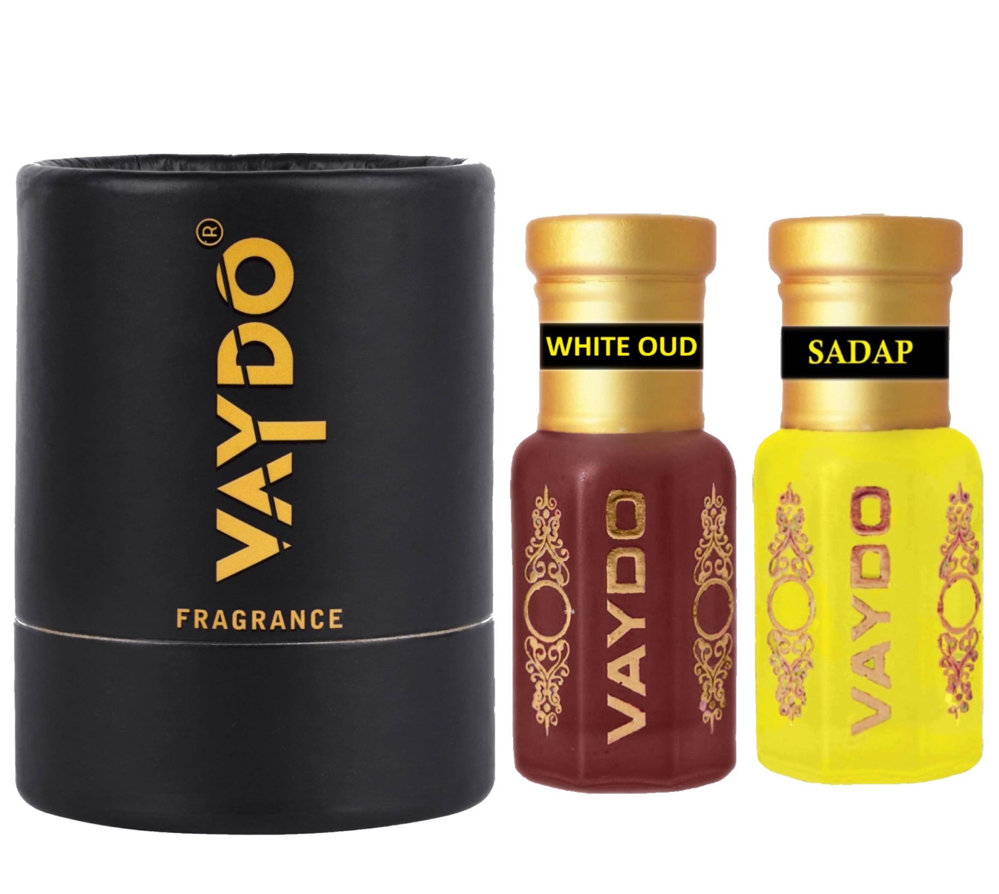 vaydo Perfume Oil Alcohol-free Attar 6+6ML for Unisex Pure Natural Fragrance Floral Attar