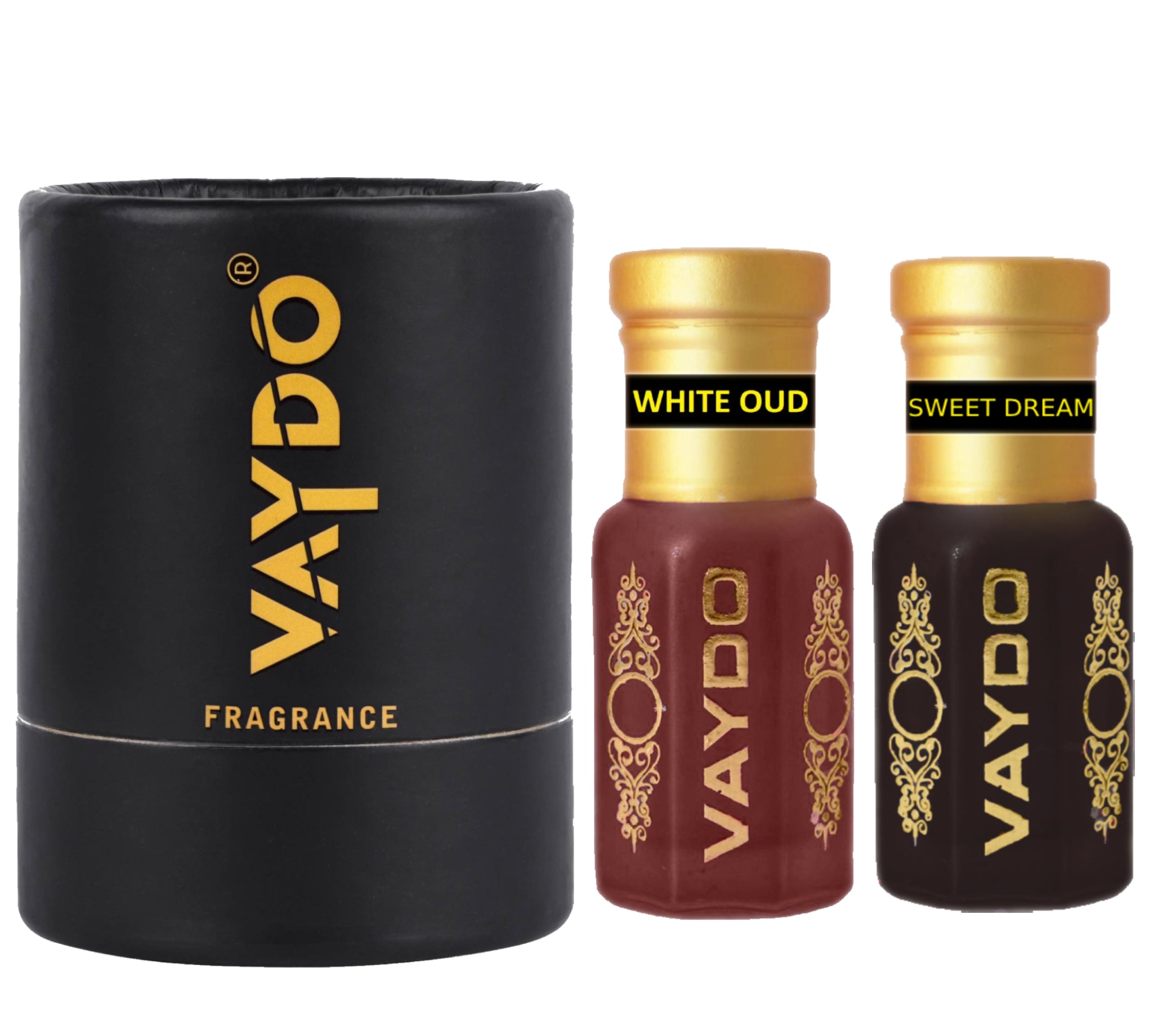 vaydo Perfume Oil Alcohol-free Attar 6+6ML for Unisex Pure Natural Fragrance Floral Attar