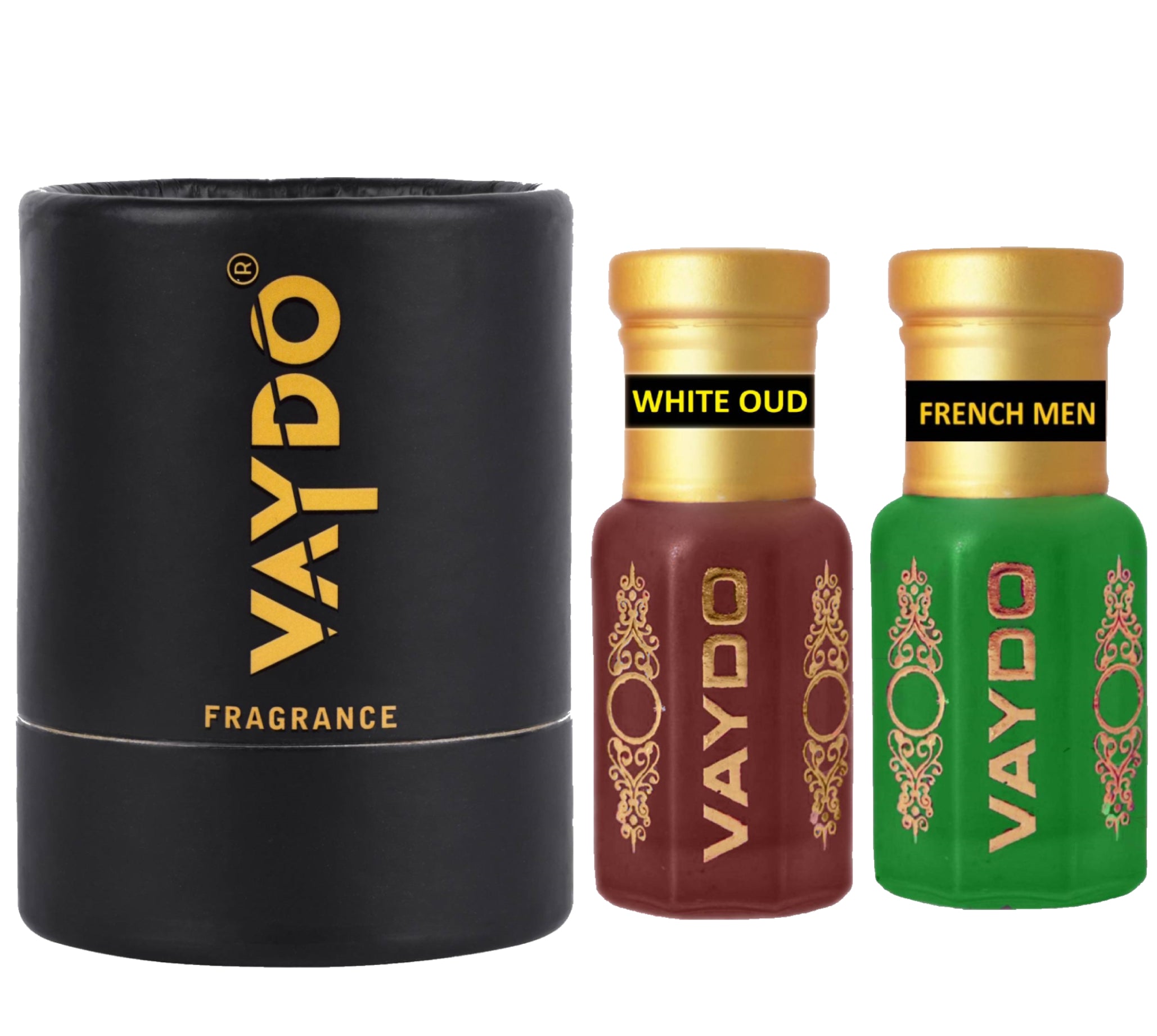 vaydo Perfume Oil Alcohol-free Attar 6+6ML for Unisex Pure Natural Fragrance Floral Attar
