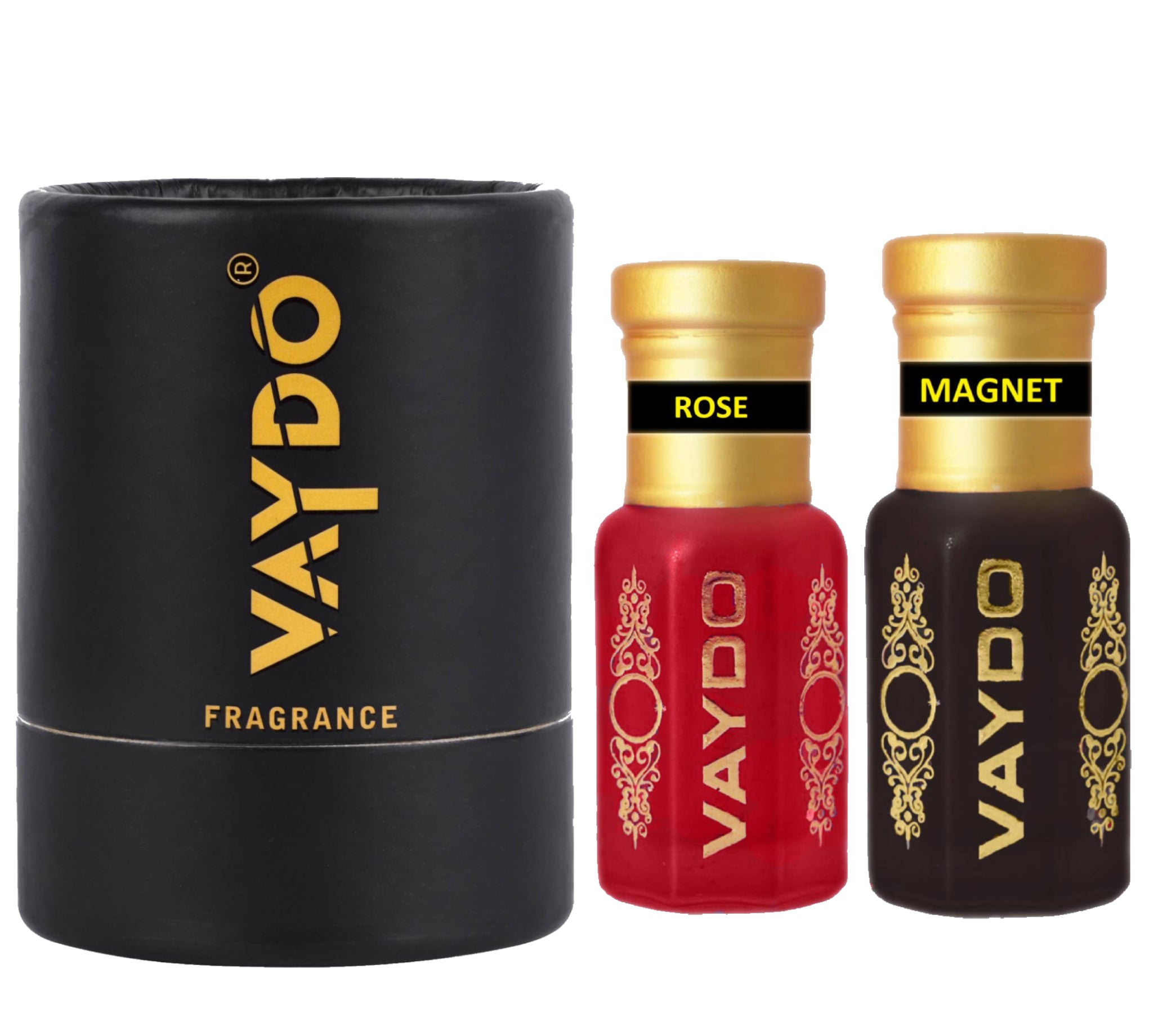 vaydo Perfume Oil Alcohol-free Attar 6+6ML for Unisex Pure Natural Fragrance Floral Attar