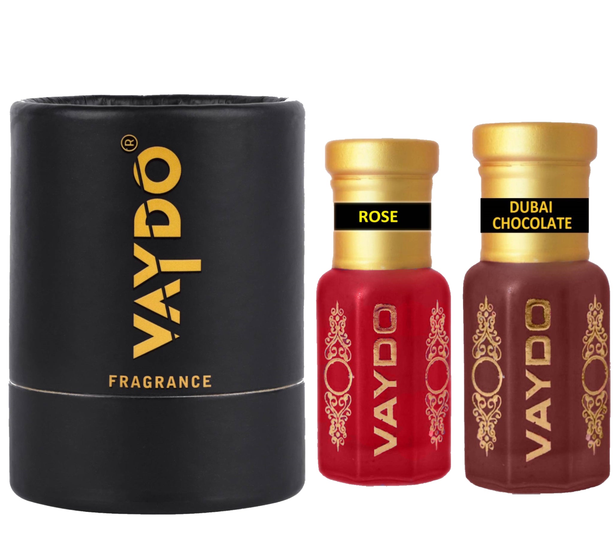 vaydo Perfume Oil Alcohol-free Attar 6+6ML for Unisex Pure Natural Fragrance Floral Attar