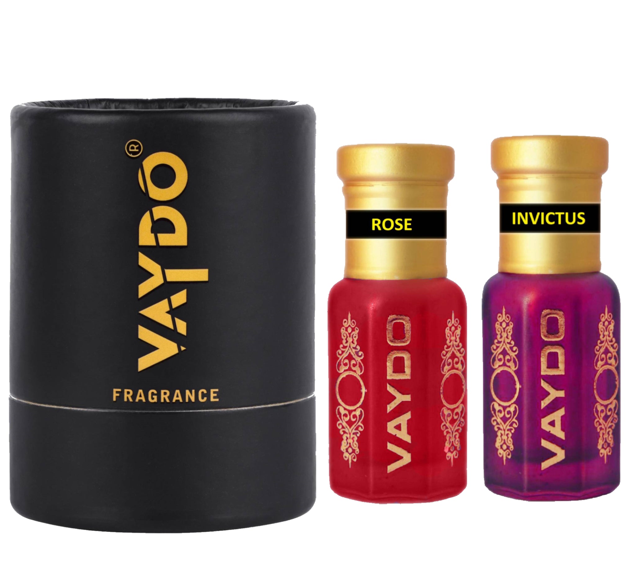 vaydo Perfume Oil Alcohol-free Attar 6+6ML for Unisex Pure Natural Fragrance Floral Attar