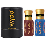 vaydo Perfume Oil Alcohol-free Attar 6+6ML for Unisex Pure Natural Fragrance Floral Attar