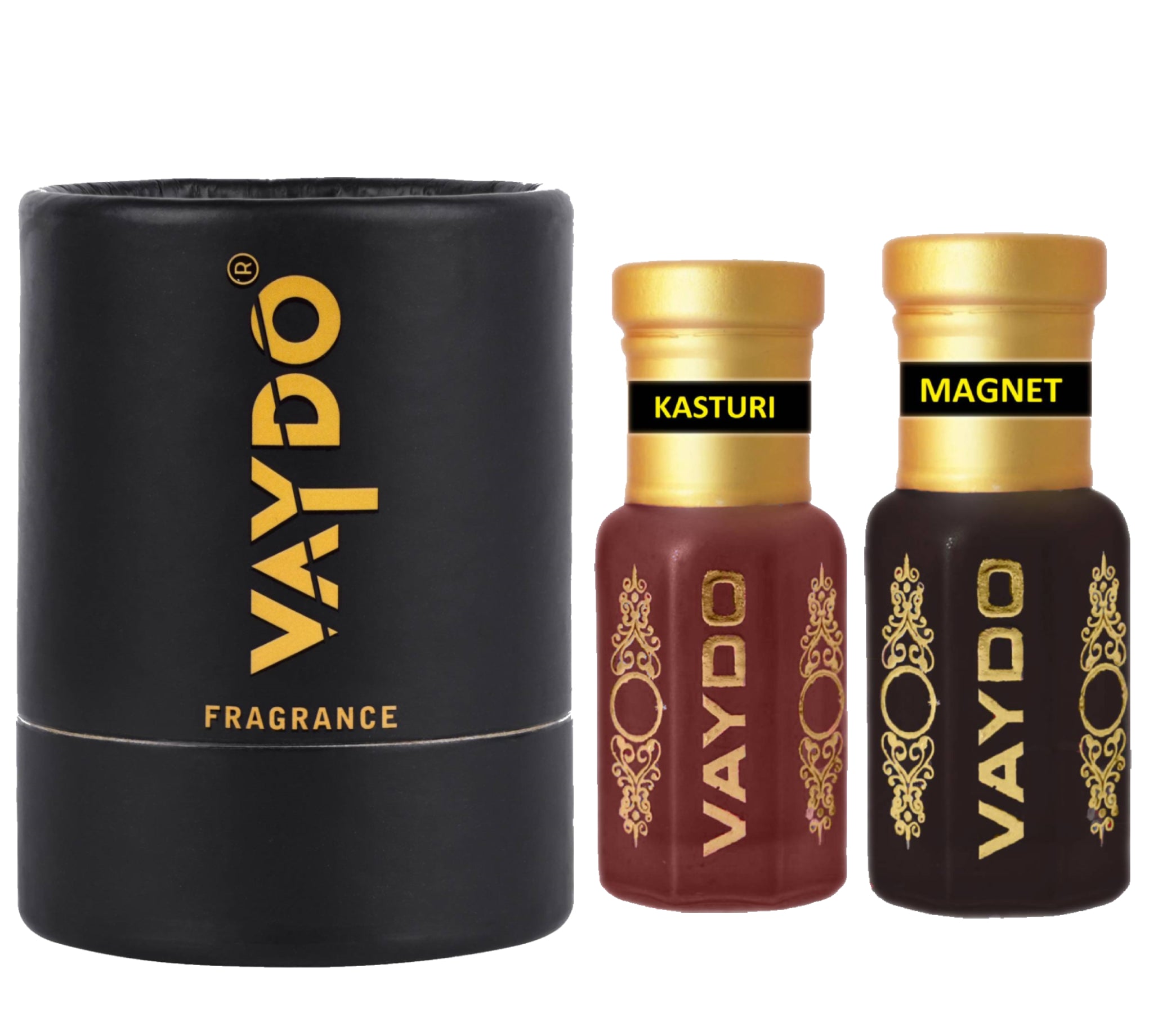 vaydo Perfume Oil Alcohol-free Attar 6+6ML for Unisex Pure Natural Fragrance Floral Attar