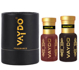 vaydo Perfume Oil Alcohol-free Attar 6+6ML for Unisex Pure Natural Fragrance Floral Attar