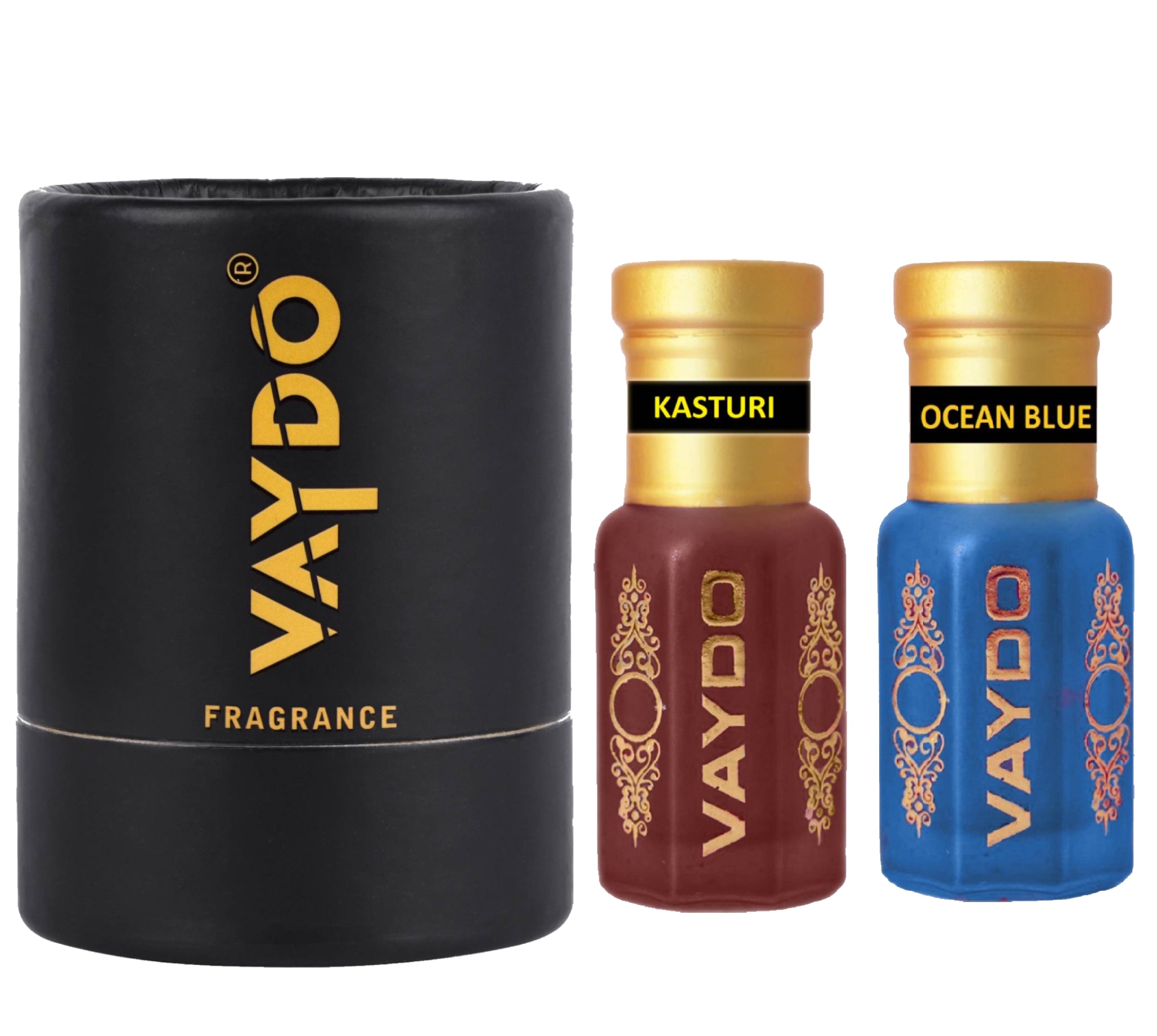 vaydo Perfume Oil Alcohol-free Attar 6+6ML for Unisex Pure Natural Fragrance Floral Attar