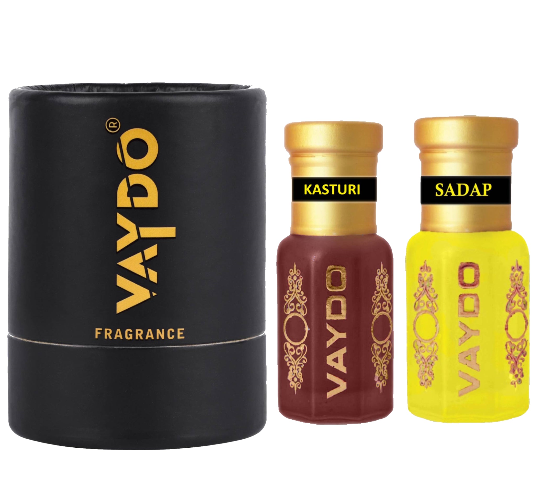 vaydo Perfume Oil Alcohol-free Attar 6+6ML for Unisex Pure Natural Fragrance Floral Attar