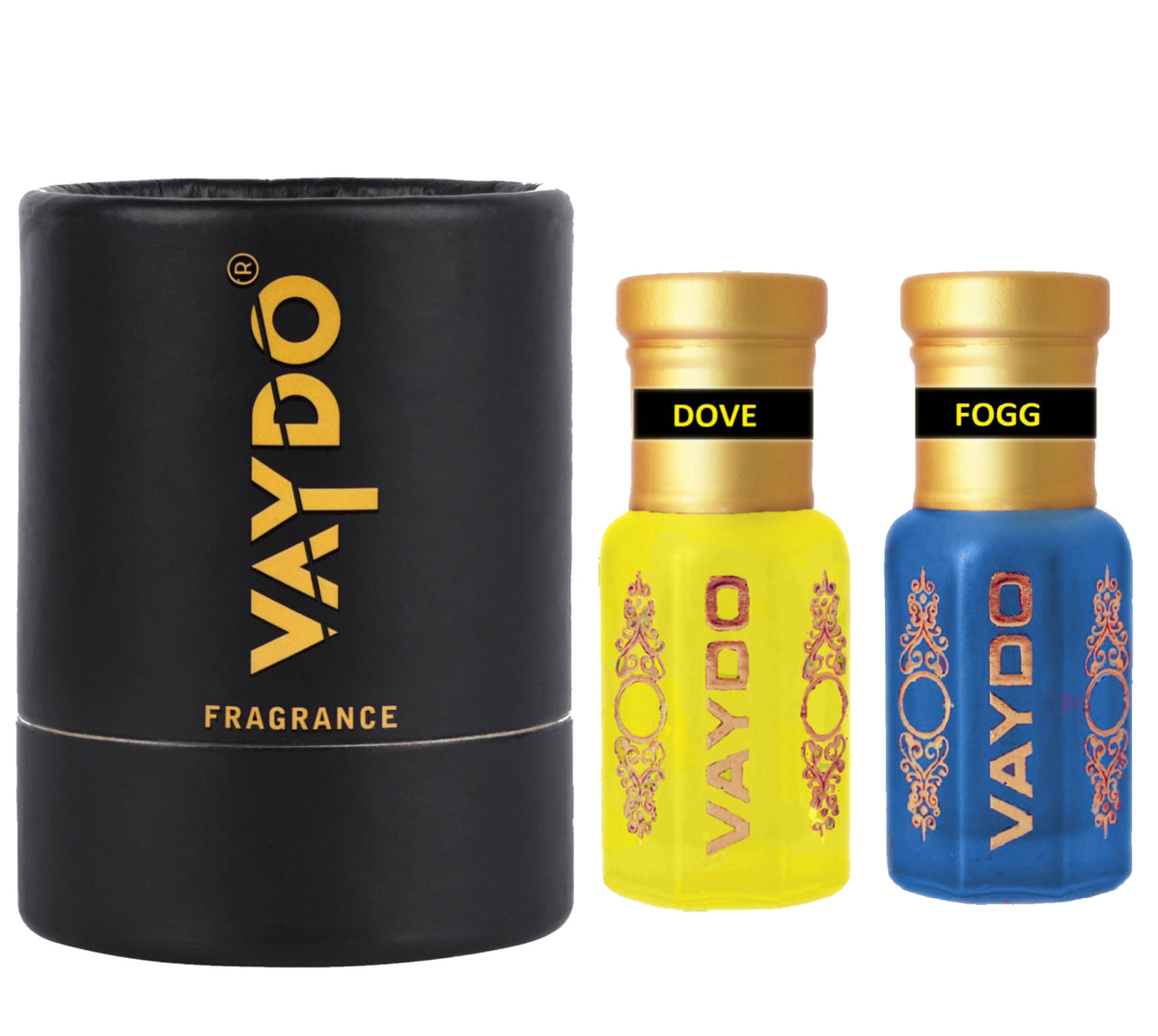 vaydo Perfume Oil Alcohol-free Attar 6+6ML for Unisex Pure Natural Fragrance Floral Attar