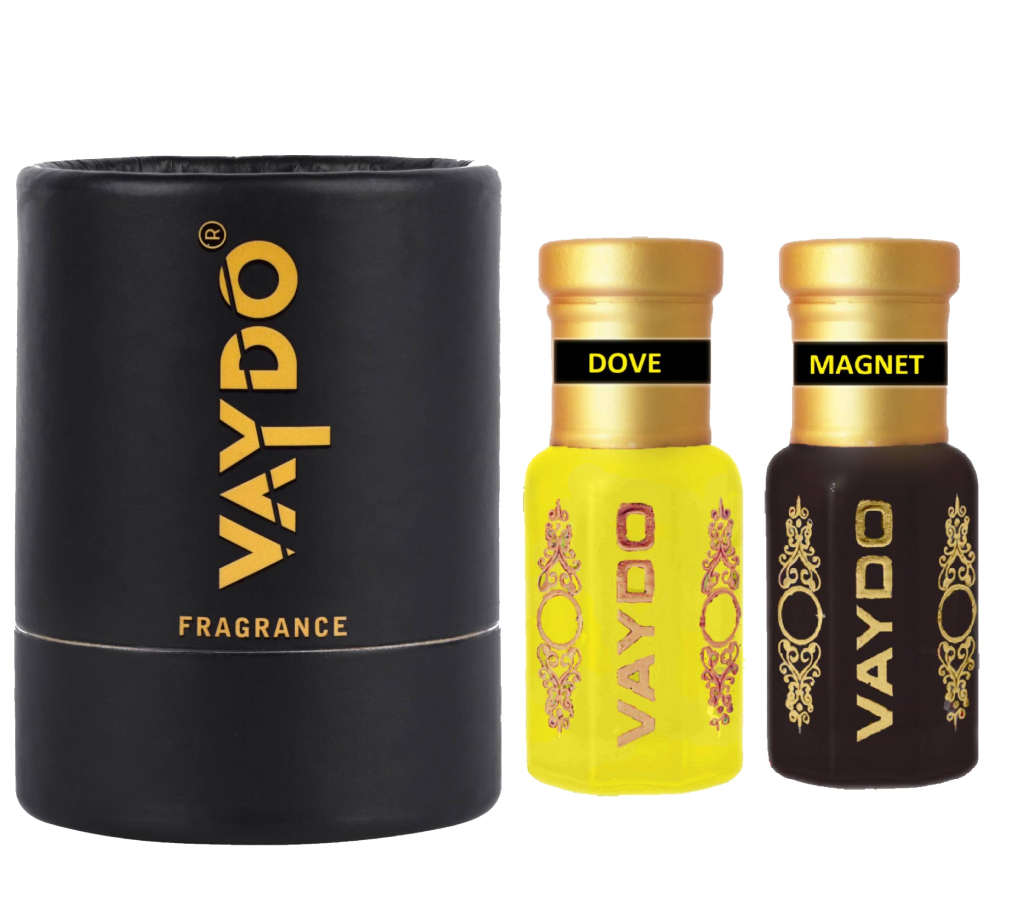vaydo Perfume Oil Alcohol-free Attar 6+6ML for Unisex Pure Natural Fragrance Floral Attar