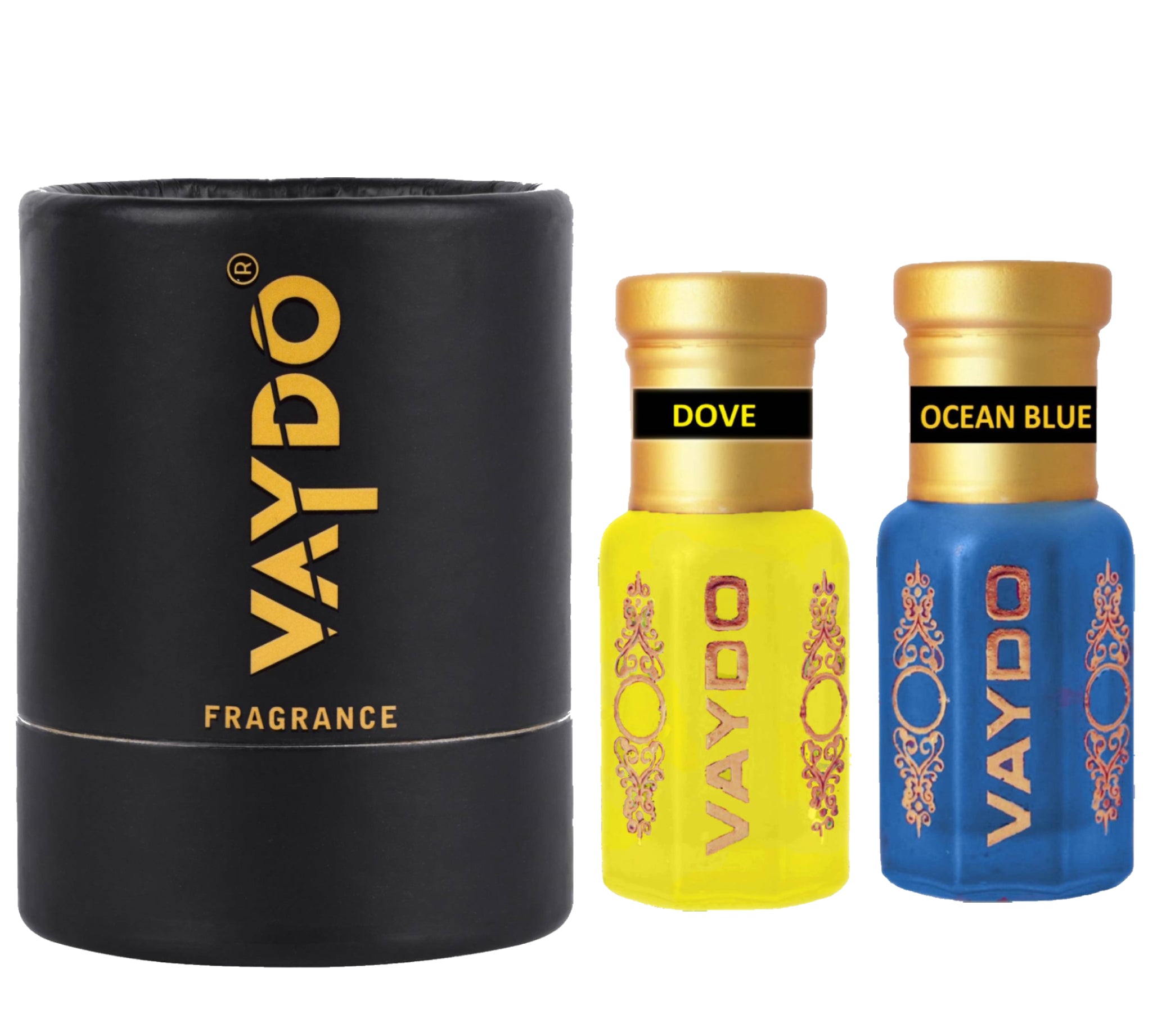 vaydo Perfume Oil Alcohol-free Attar 6+6ML for Unisex Pure Natural Fragrance Floral Attar