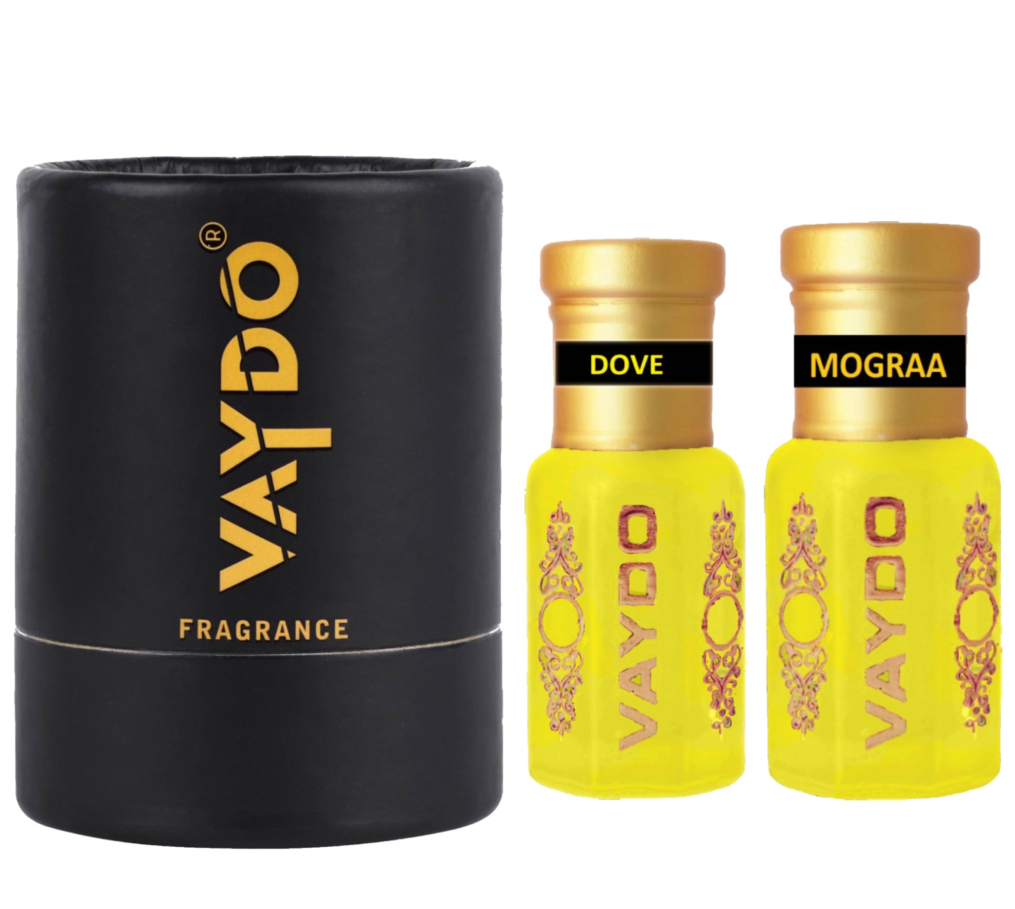 vaydo Perfume Oil Alcohol-free Attar 6+6ML for Unisex Pure Natural Fragrance Floral Attar