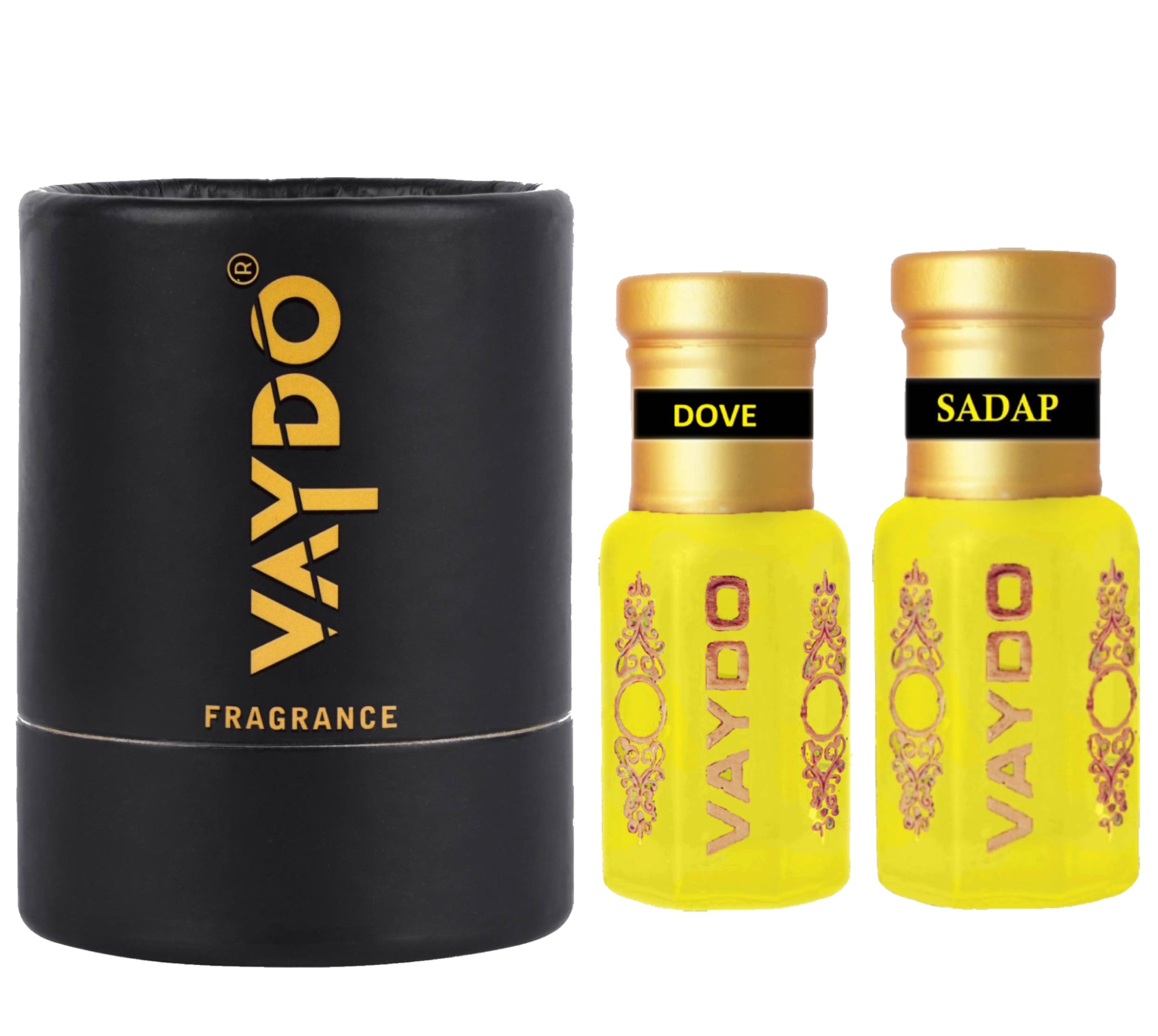 vaydo Perfume Oil Alcohol-free Attar 6+6ML for Unisex Pure Natural Fragrance Floral Attar