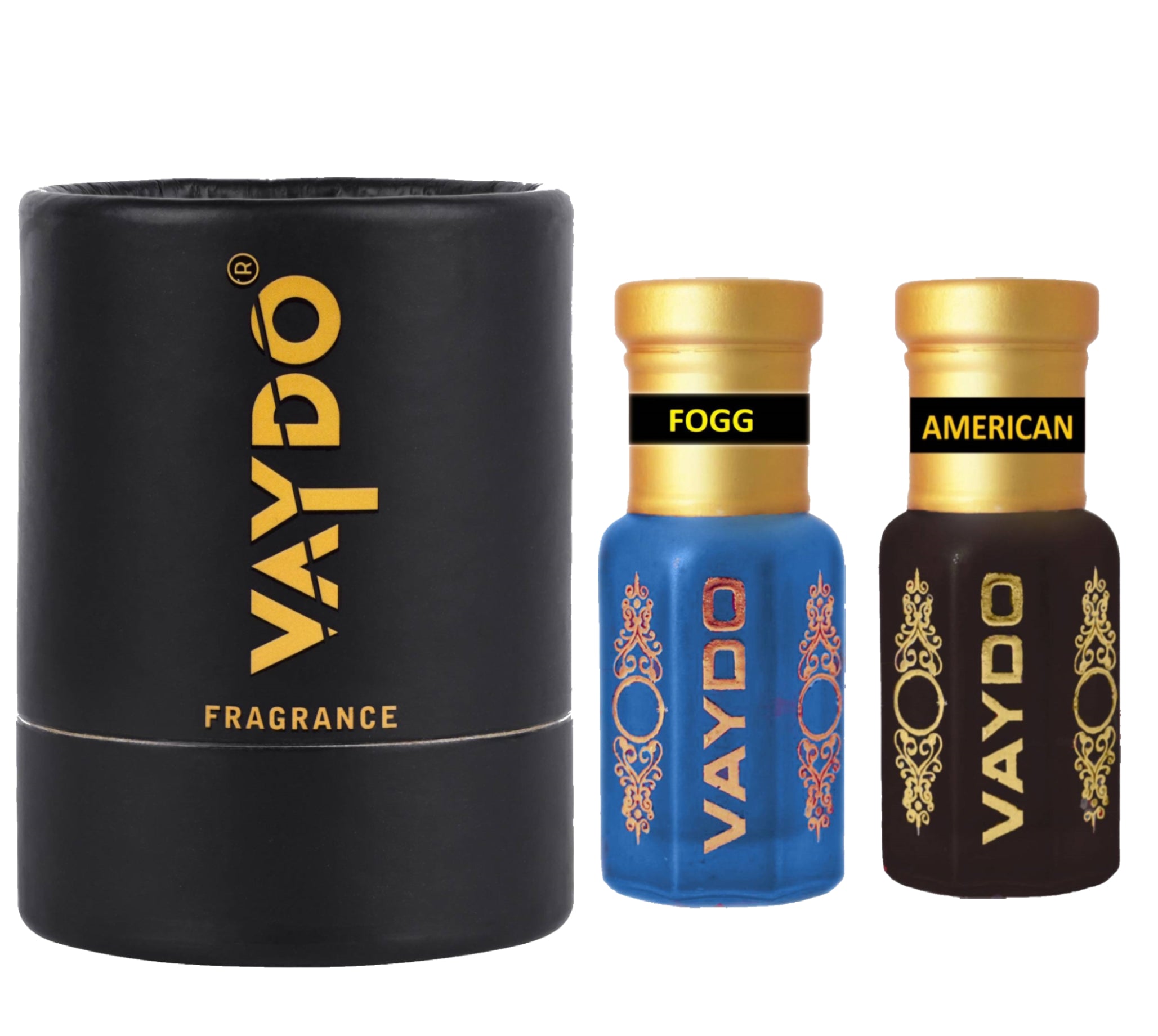 vaydo Perfume Oil Alcohol-free Attar 6+6ML for Unisex Pure Natural Fragrance Floral Attar