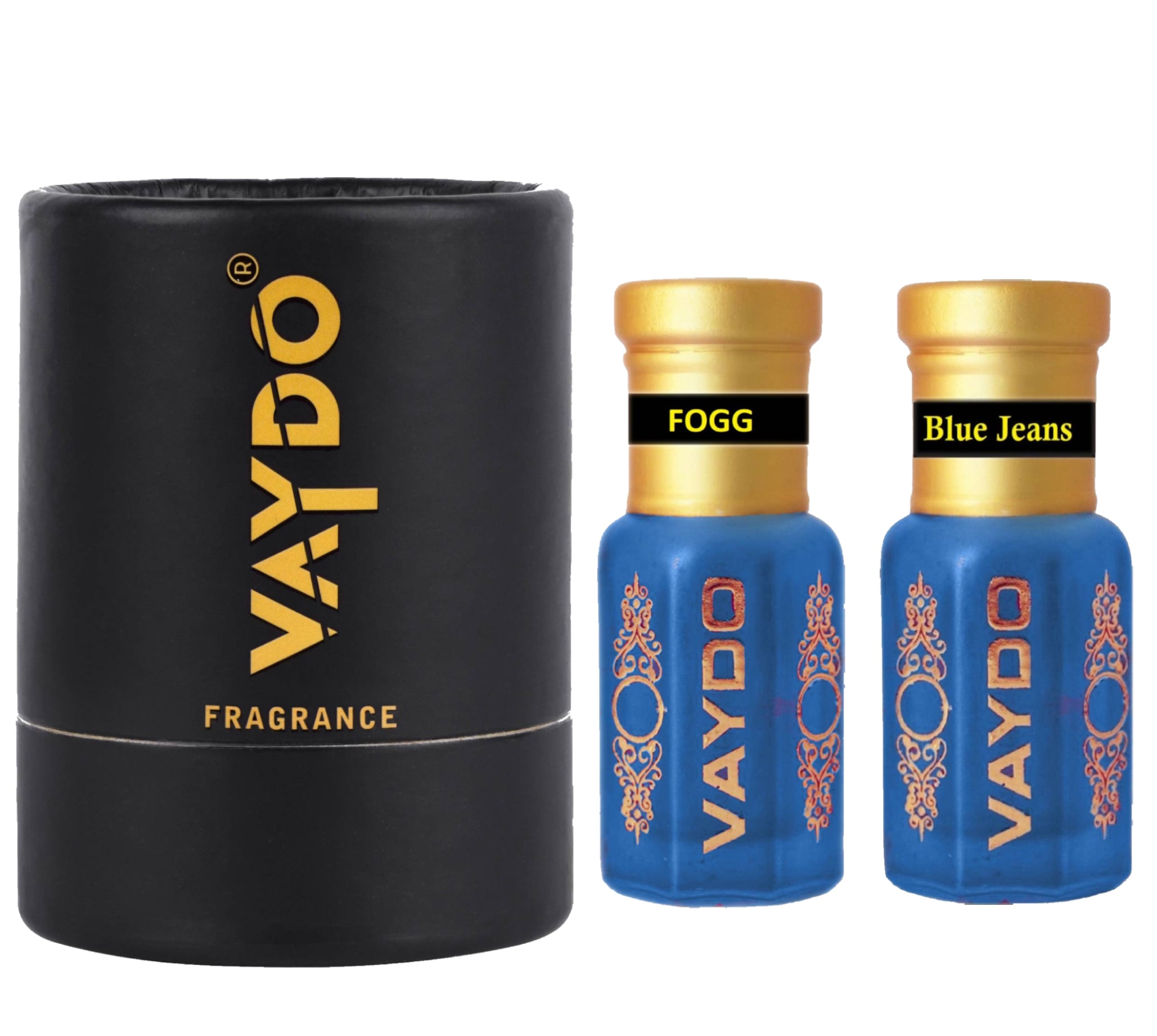 vaydo Perfume Oil Alcohol-free Attar 6+6ML for Unisex Pure Natural Fragrance Floral Attar