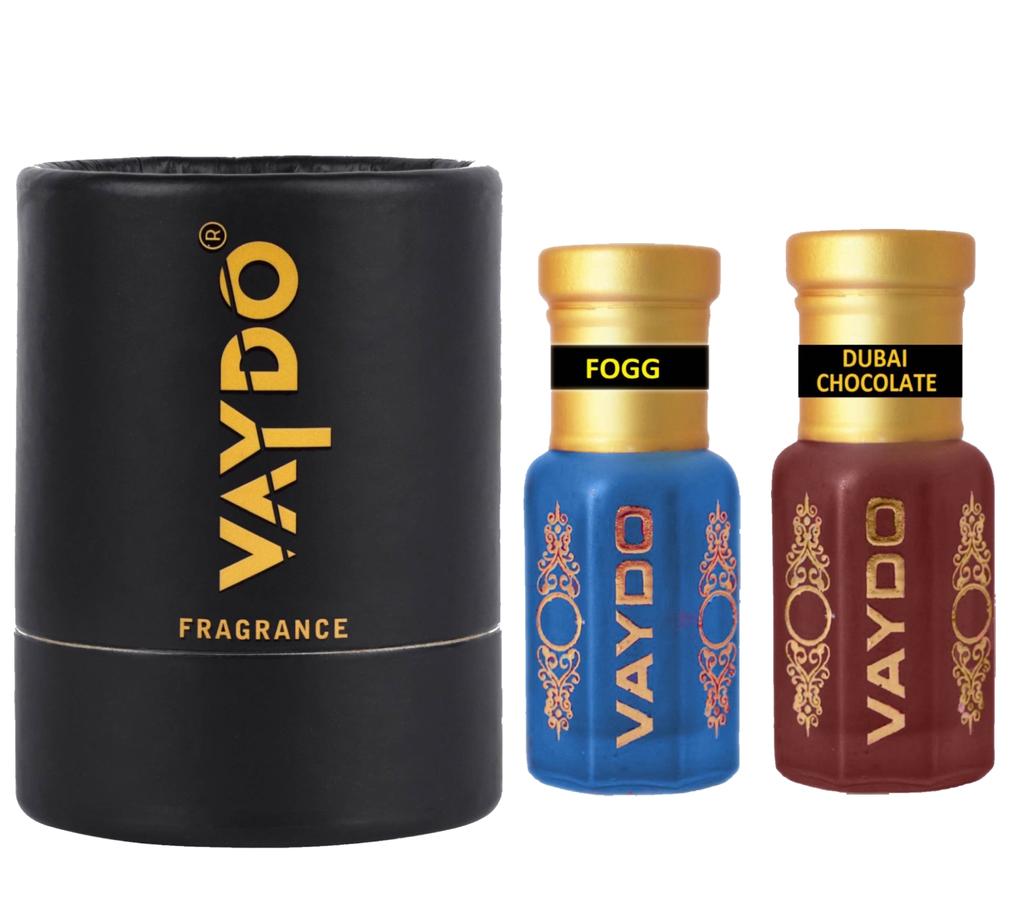 vaydo Perfume Oil Alcohol-free Attar 6+6ML for Unisex Pure Natural Fragrance Floral Attar