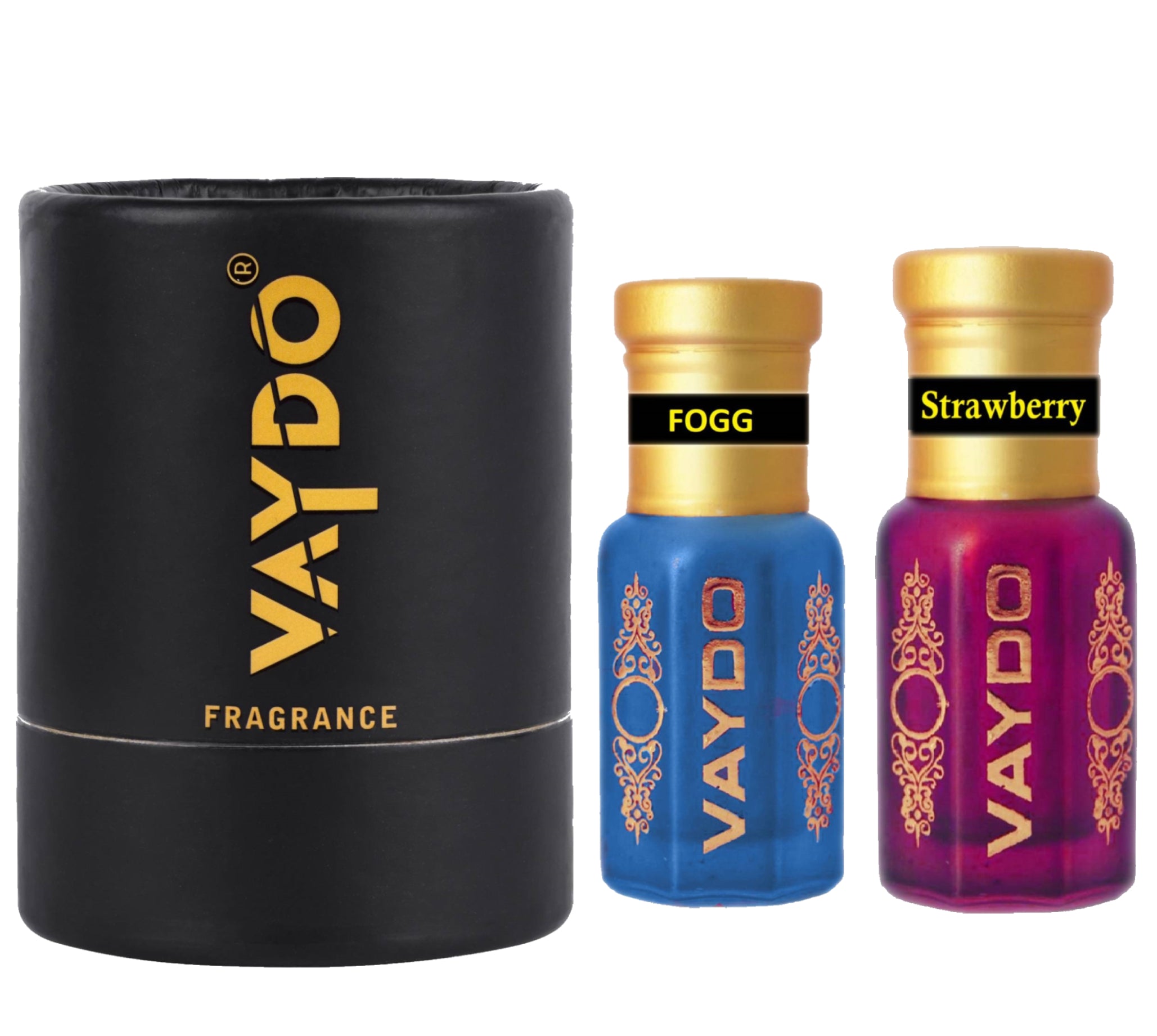 vaydo Perfume Oil Alcohol-free Attar 6+6ML for Unisex Pure Natural Fragrance Floral Attar