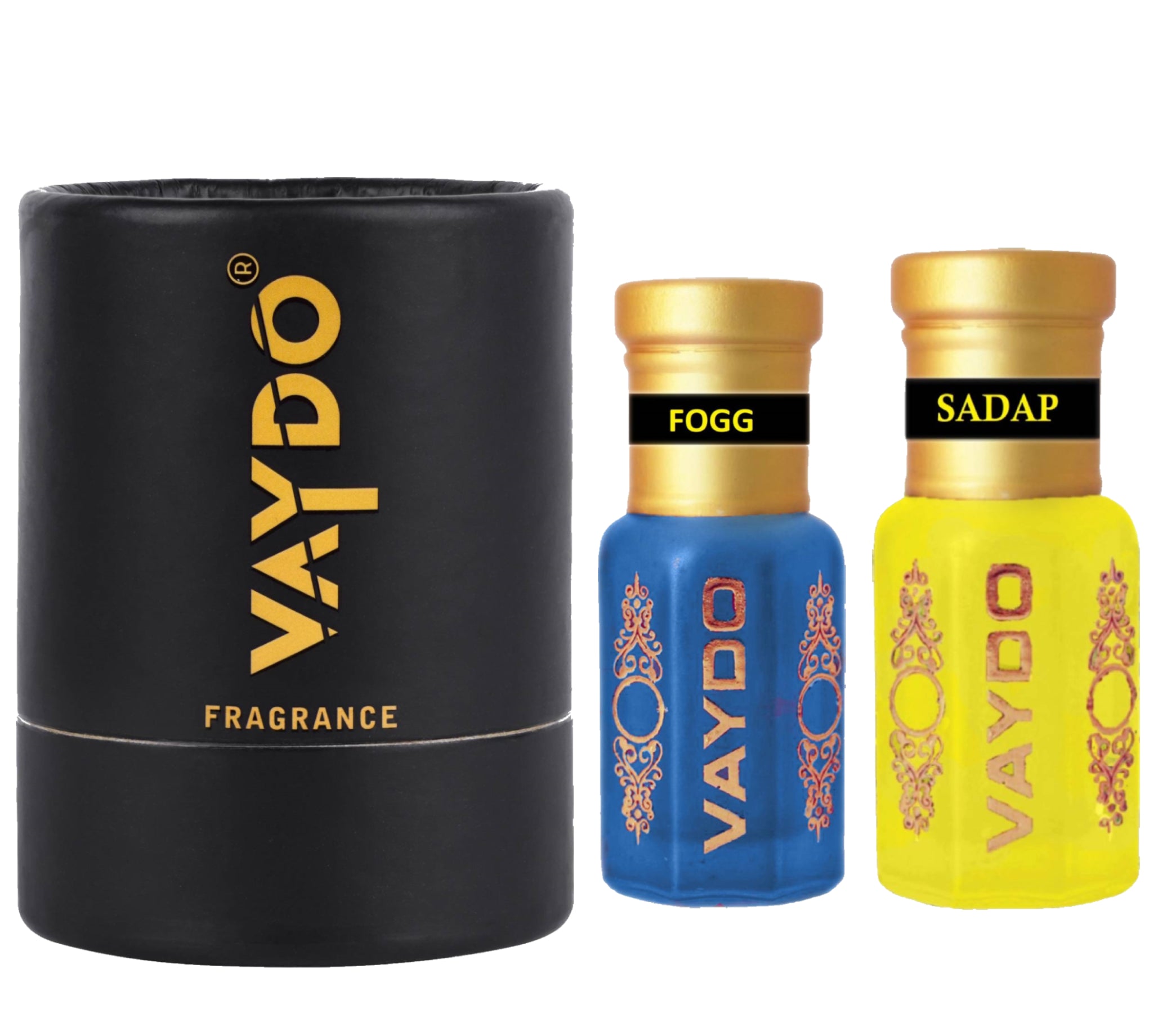 vaydo Perfume Oil Alcohol-free Attar 6+6ML for Unisex Pure Natural Fragrance Floral Attar