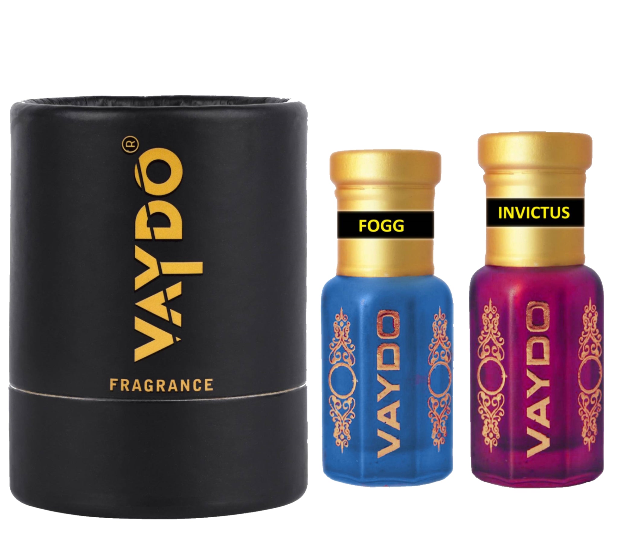 vaydo Perfume Oil Alcohol-free Attar 6+6ML for Unisex Pure Natural Fragrance Floral Attar