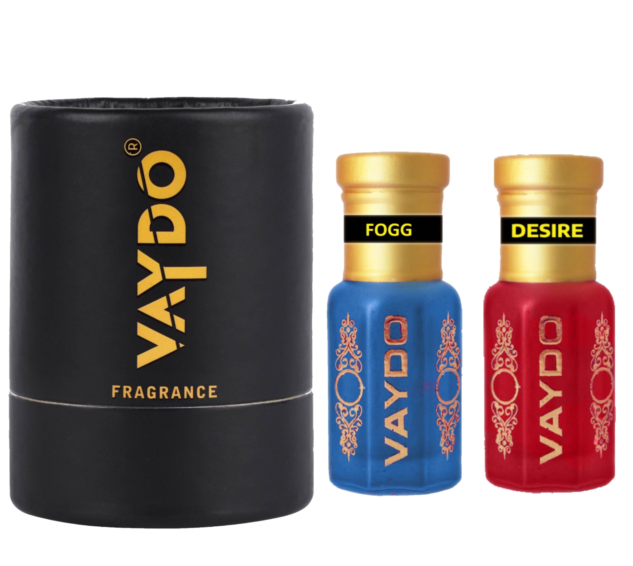 vaydo Perfume Oil Alcohol-free Attar 6+6ML for Unisex Pure Natural Fragrance Floral Attar