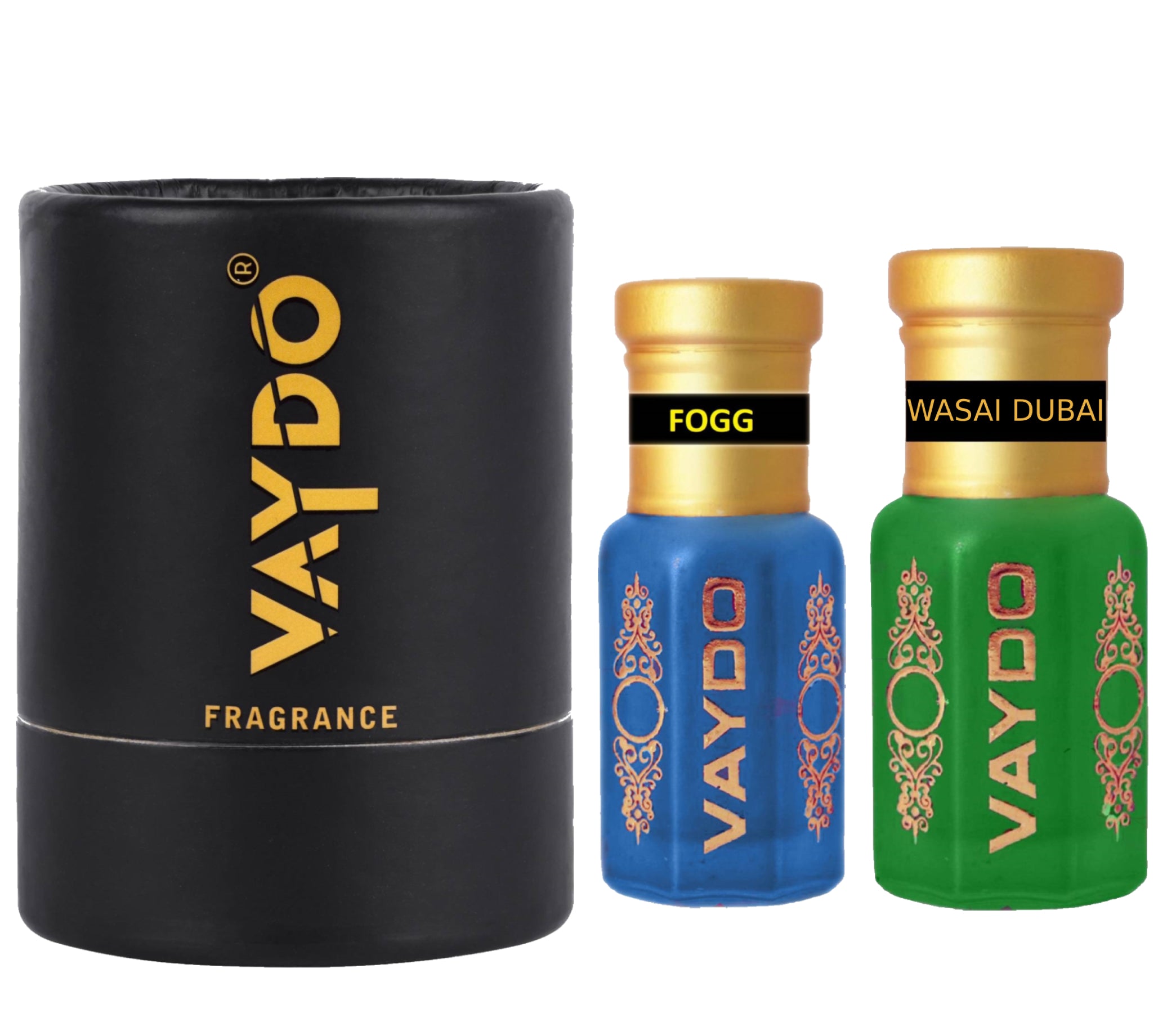 vaydo Perfume Oil Alcohol-free Attar 6+6ML for Unisex Pure Natural Fragrance Floral Attar