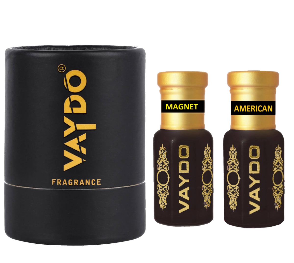 vaydo Perfume Oil Alcohol-free Attar 6+6ML for Unisex Pure Natural Fragrance Floral Attar