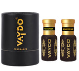 vaydo Perfume Oil Alcohol-free Attar 6+6ML for Unisex Pure Natural Fragrance Floral Attar
