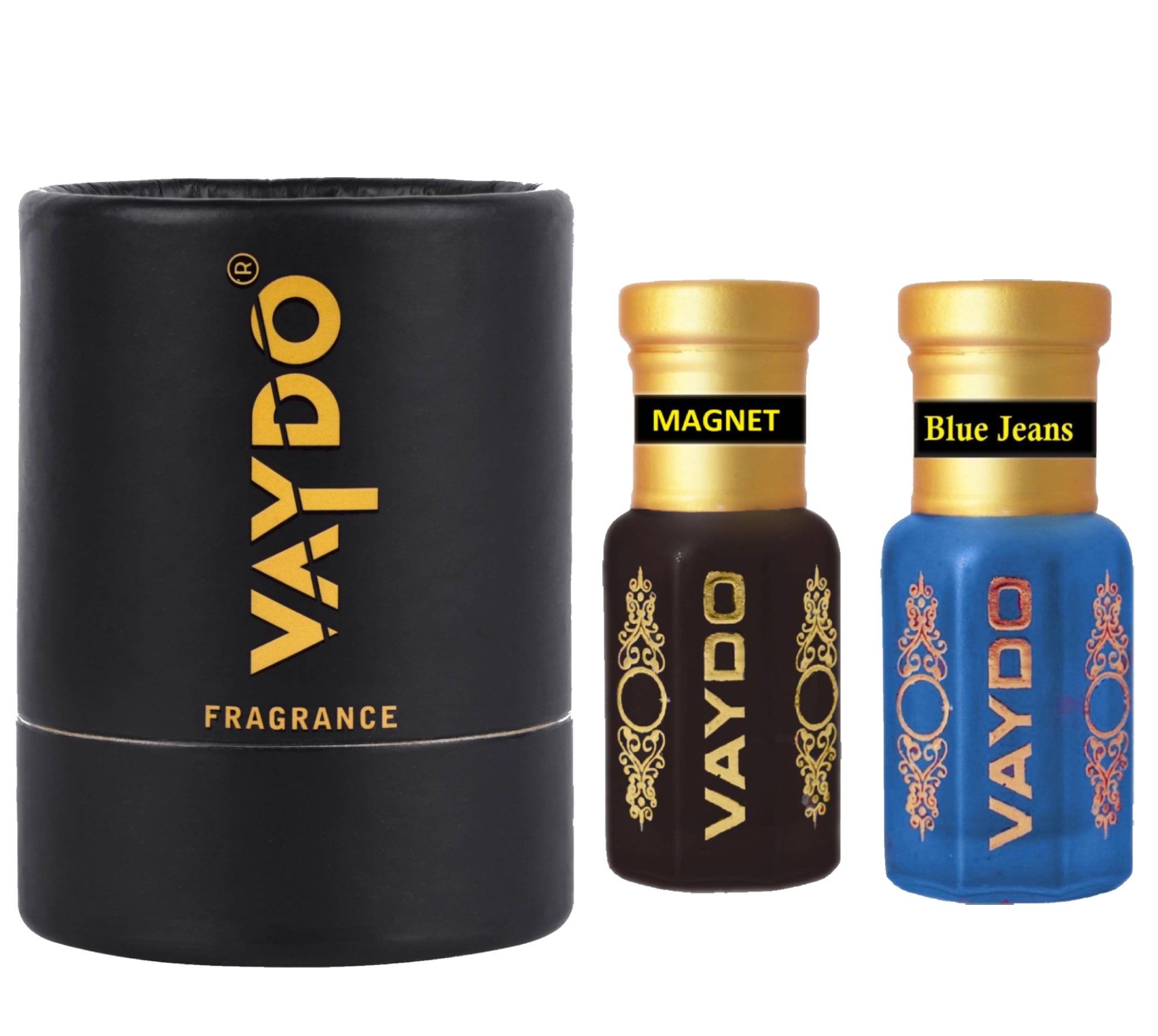 vaydo Perfume Oil Alcohol-free Attar 6+6ML for Unisex Pure Natural Fragrance Floral Attar