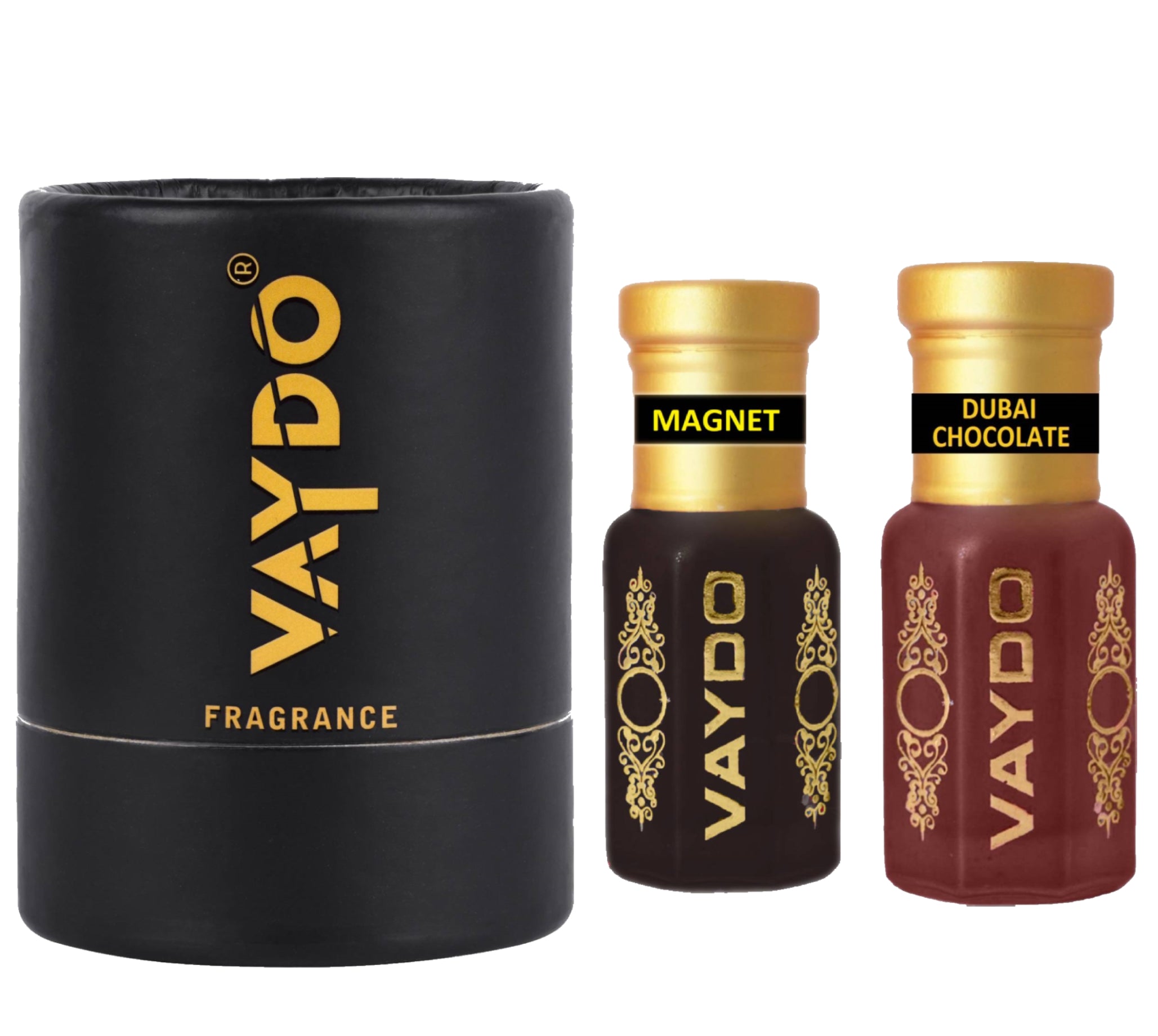 vaydo Perfume Oil Alcohol-free Attar 6+6ML for Unisex Pure Natural Fragrance Floral Attar