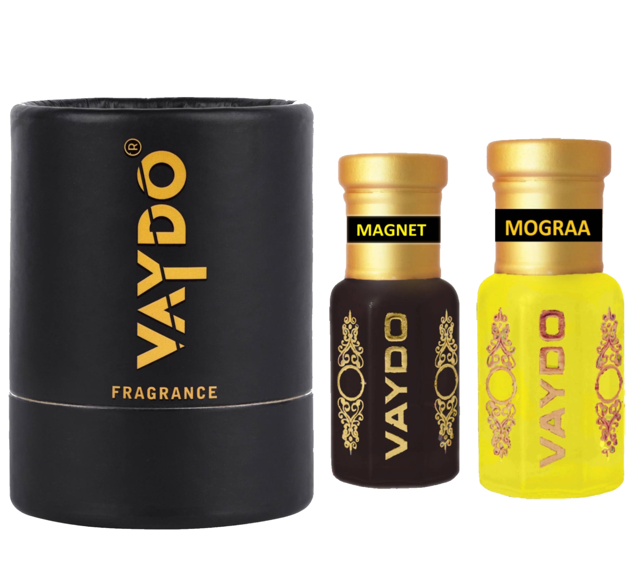 vaydo Perfume Oil Alcohol-free Attar 6+6ML for Unisex Pure Natural Fragrance Floral Attar