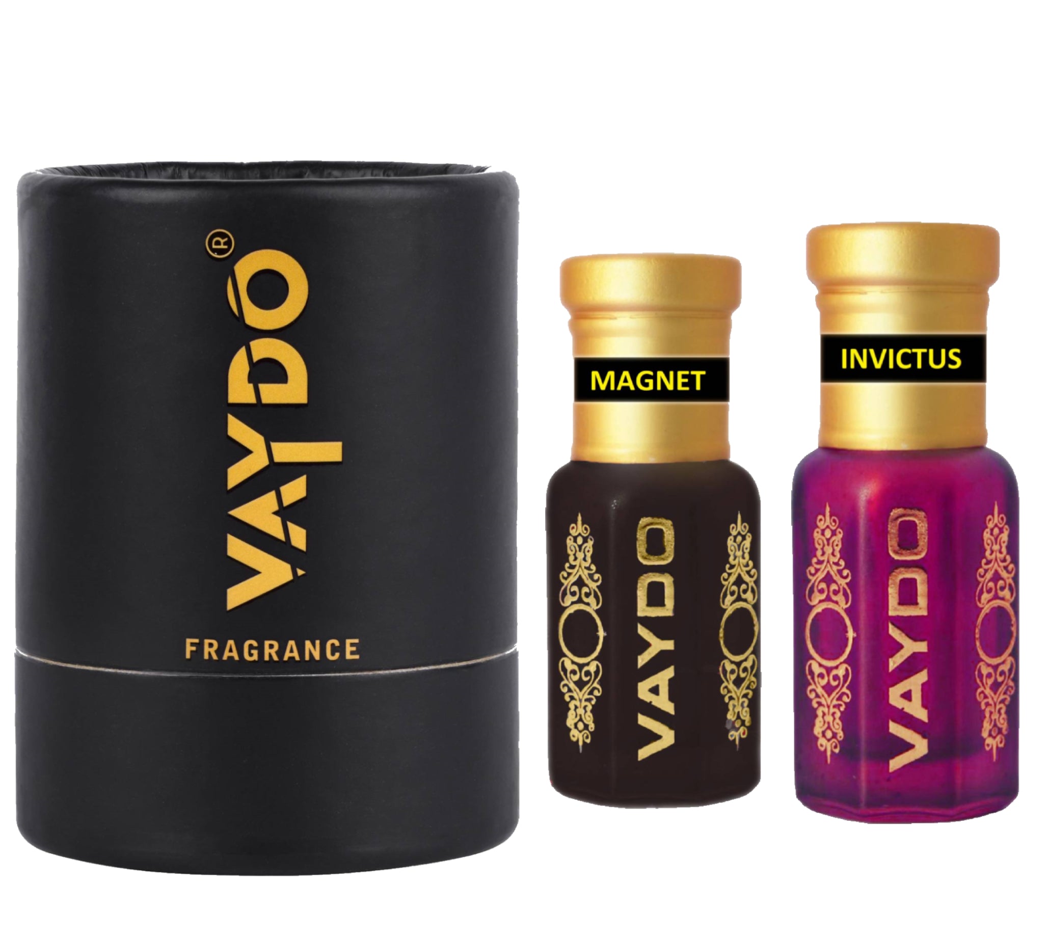 vaydo Perfume Oil Alcohol-free Attar 6+6ML for Unisex Pure Natural Fragrance Floral Attar