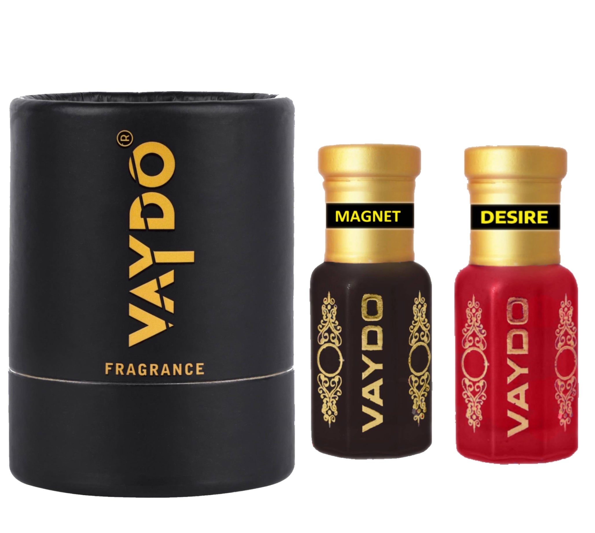 vaydo Perfume Oil Alcohol-free Attar 6+6ML for Unisex Pure Natural Fragrance Floral Attar